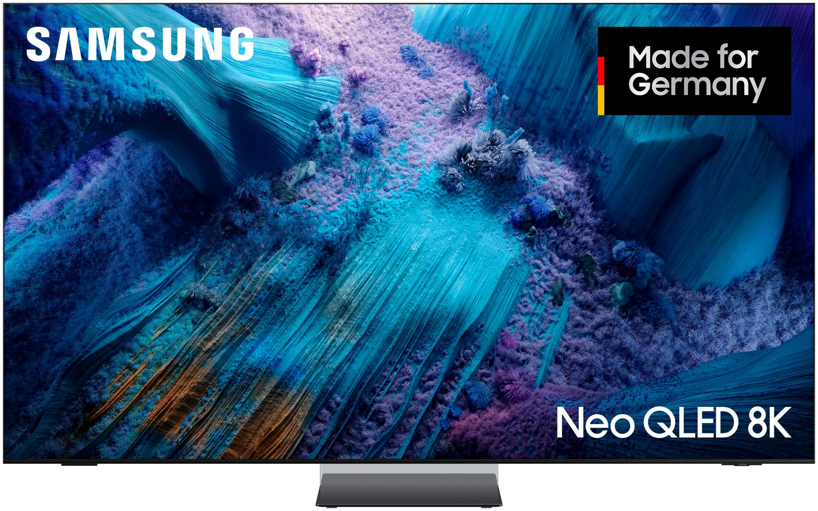 Samsung GQ65QN990FT QLED-Fernseher (163 cm/65 Zoll, 8K Ultra HD, Smart-TV, 8K AI Upscaling Pro & Glare Free, Wireless One Connect Box, Art Store)