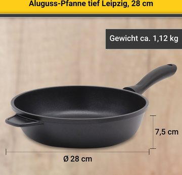 Krüger Bratpfanne, Aluminiumguss (1-tlg), tiefe Ausführung