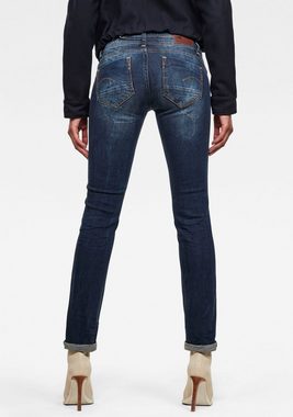 G-Star RAW Straight-Jeans Midge Saddle Straight 5-Pocket-Design mit markanten Steppnähten