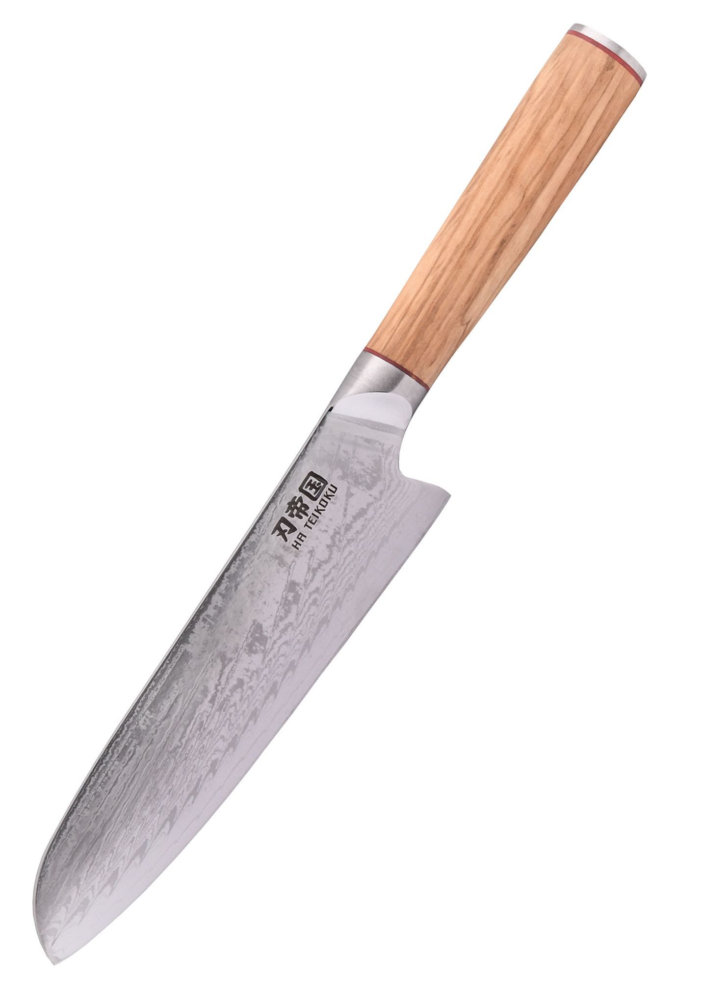 Battle Merchant Asiamesser Santoku, Damaststahl