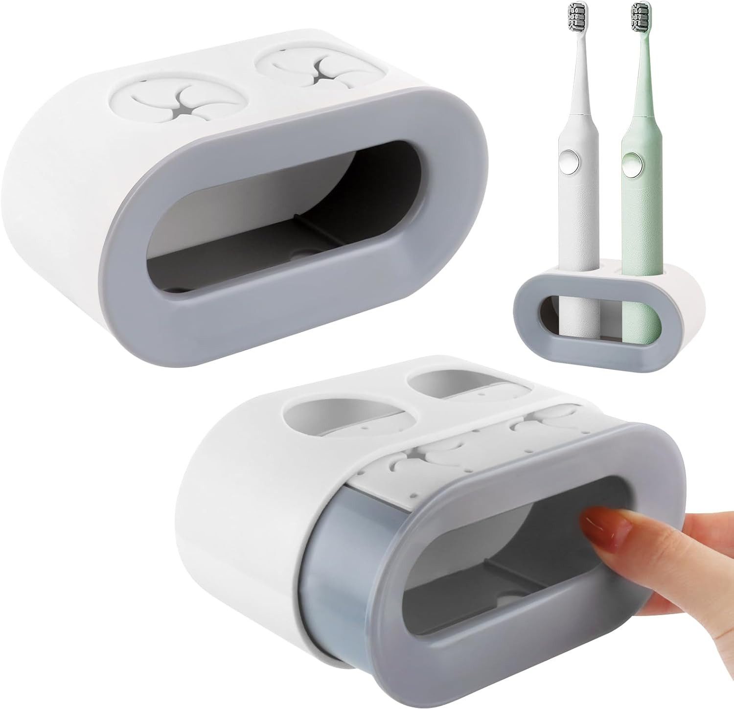 Coonoor Zahnbürstenhalter Universal Zahnbürstenhalter,2PCS Elektrische Zahn günstig online kaufen