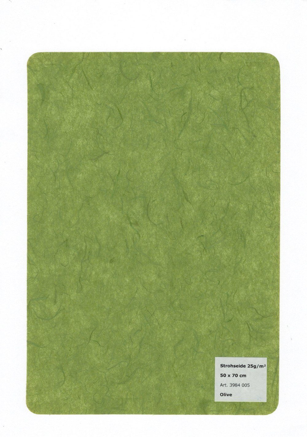 STYLO 25 g/m² HobbyFun 1 Strohseide Olive 50x70cm, Bogen Zeichenpapier
