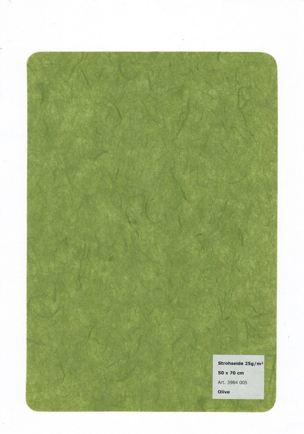 HobbyFun Zeichenpapier STYLO Strohseide 25 g/m² 50x70cm, 1 Bogen Olive