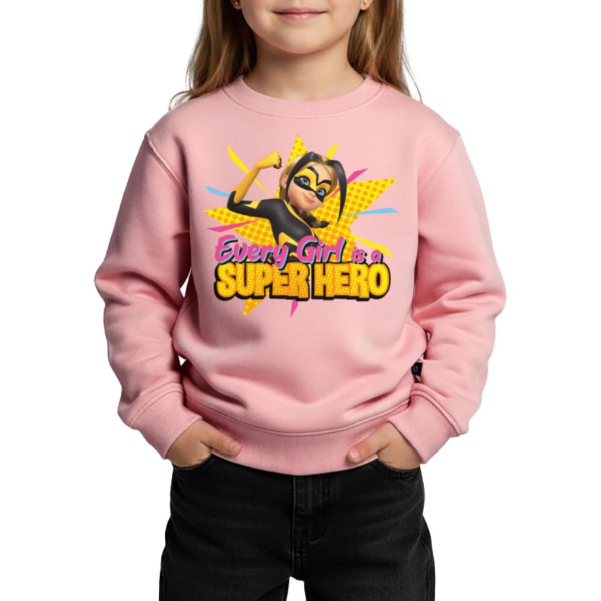 Spreadshirt Sweatshirt Miraculous Every Girl Is A Super Hero Vesperia Kinder Premium Pullover (1-tlg)