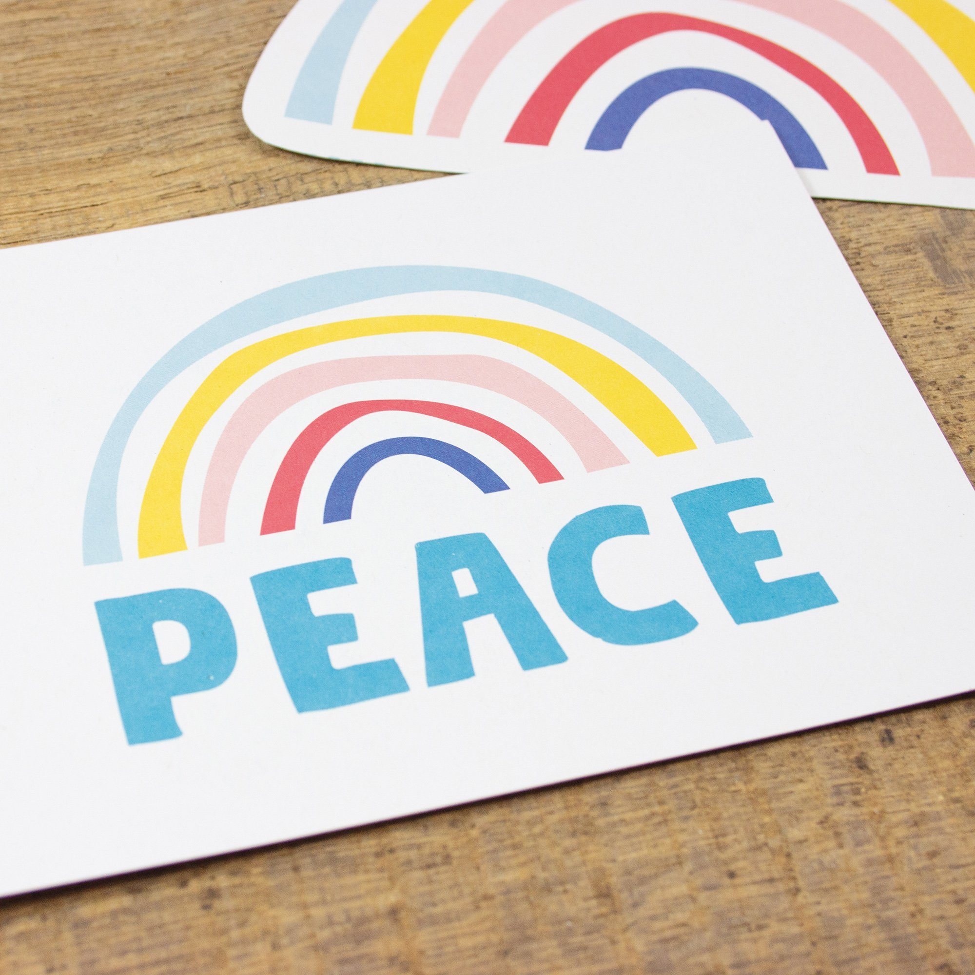 Postkarte Recyclingpapier Hummingbird Postkarte & Peace, Bow 100%