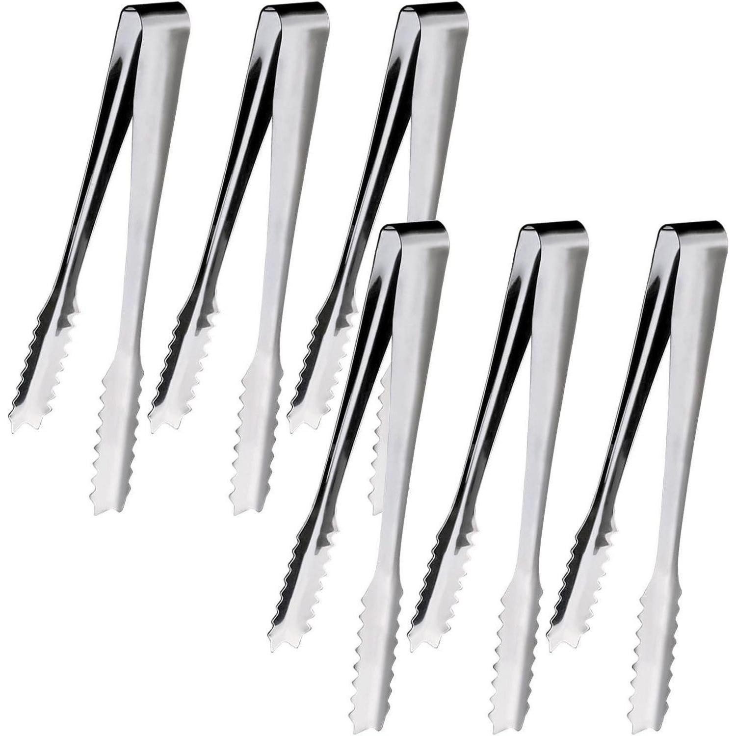 LuxusKollektion Zuckerzange 6 Stück Candy Bar Zubehör Küchenzange Edelstahl Zuckerzange