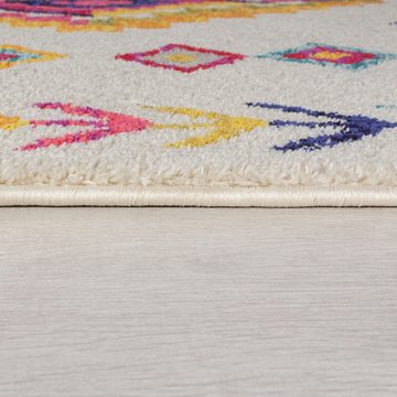 Hochflor-Läufer Hochflor-Teppich ARUN LIZ mit Farbakzenten, Berber-Stil, KADIMA DESIGN, Rechteckig, Höhe: 20 mm