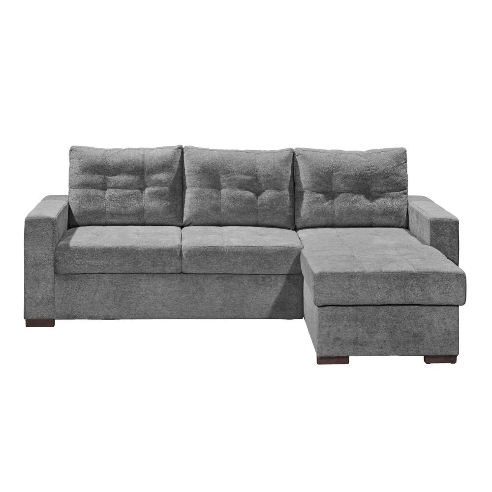 Sofa Wohnlandschaft Garnitur Black Eck ca. x ADONE Polster Couch 230 cm White Red Grau 154