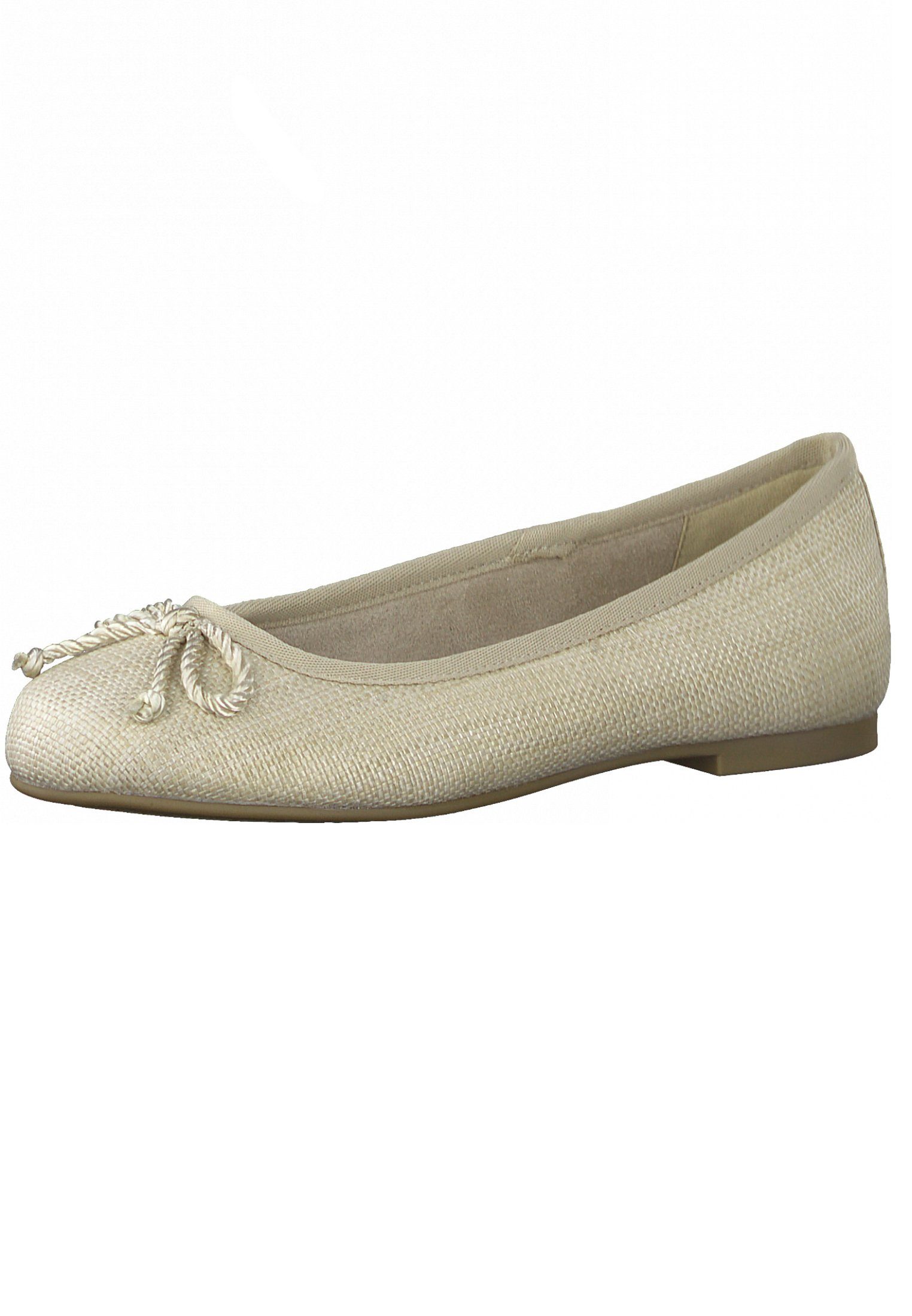 Schuhe Klassische Ballerinas Tamaris 1-22111-28 482 Ivory Woven Ballerina