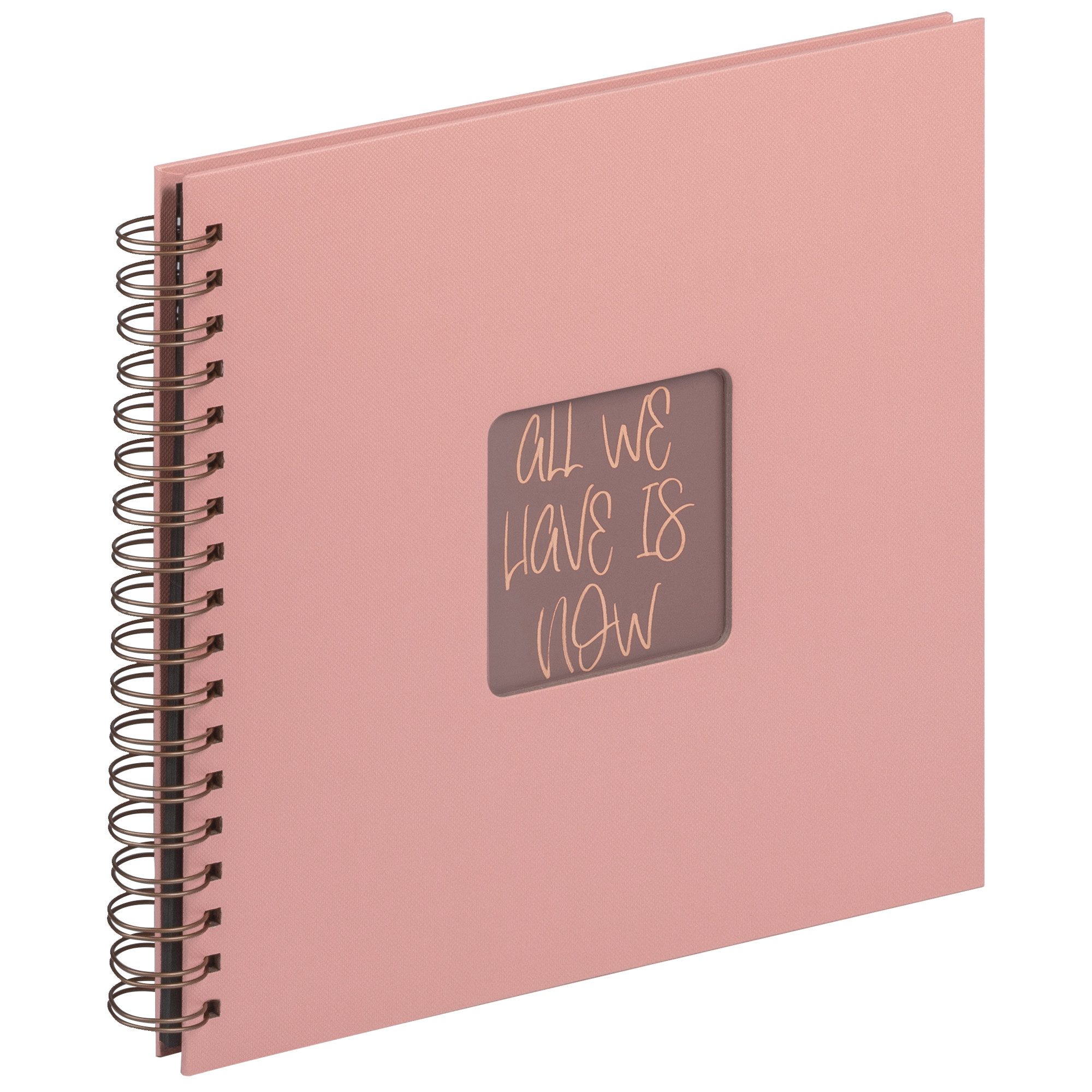 Walther Design Fotoalbum Fun Spiralalbum 26 x 25 cm, Spiralalbum, Papiereinband, quadratischer Bildausschnitt