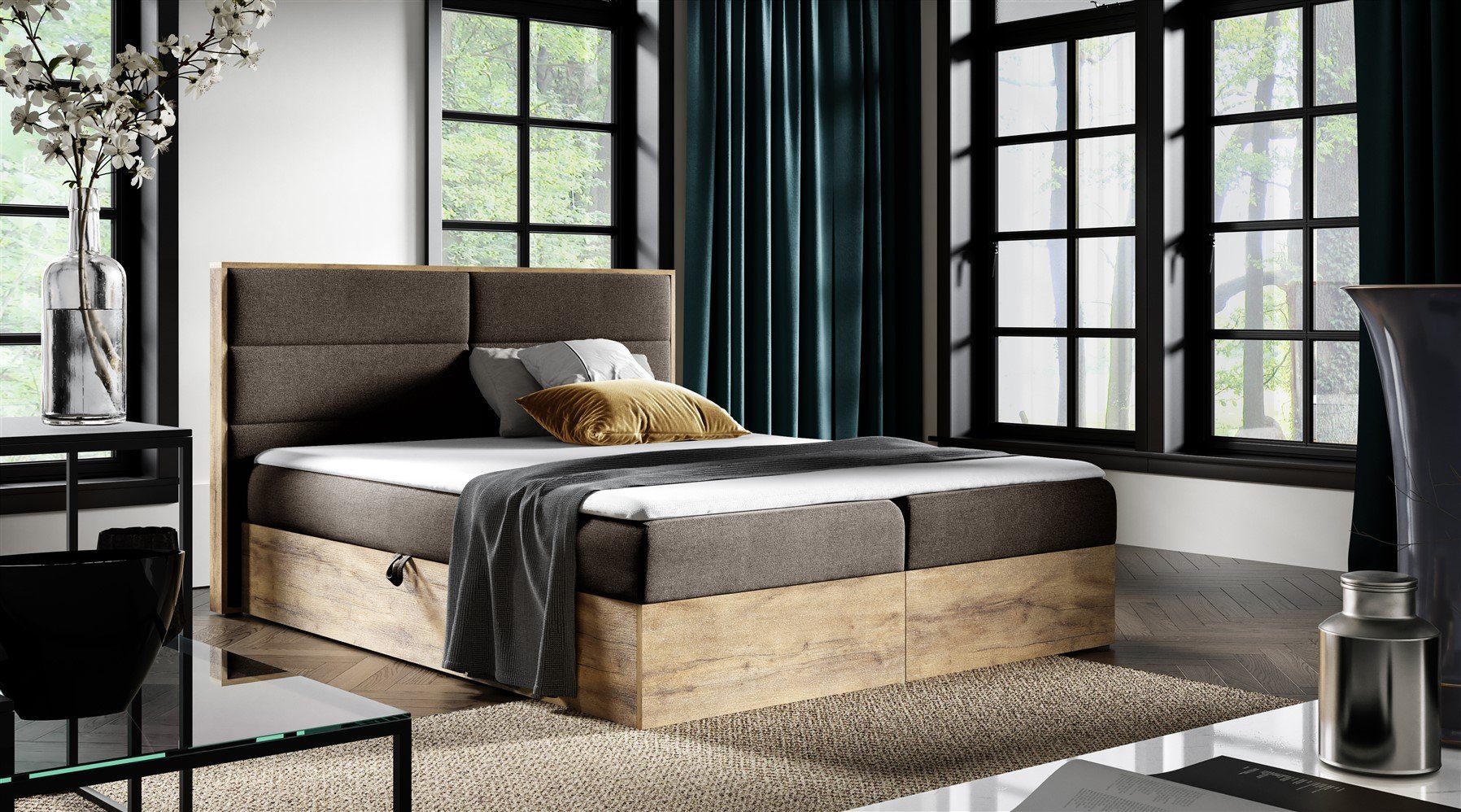 Fun Möbel Boxbett Schlafzimmerbett LAMBROS Überlänge günstig online kaufen