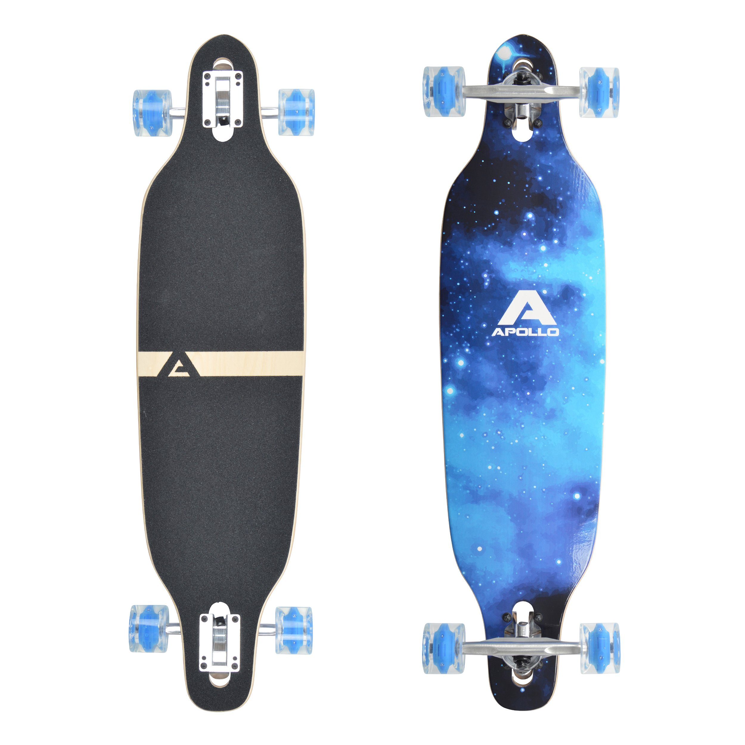 Apollo Longboard Twin Tip DT Longboard 36", gefertigt aus 8 Holzlagen in angesagtem TwinTip-Shape