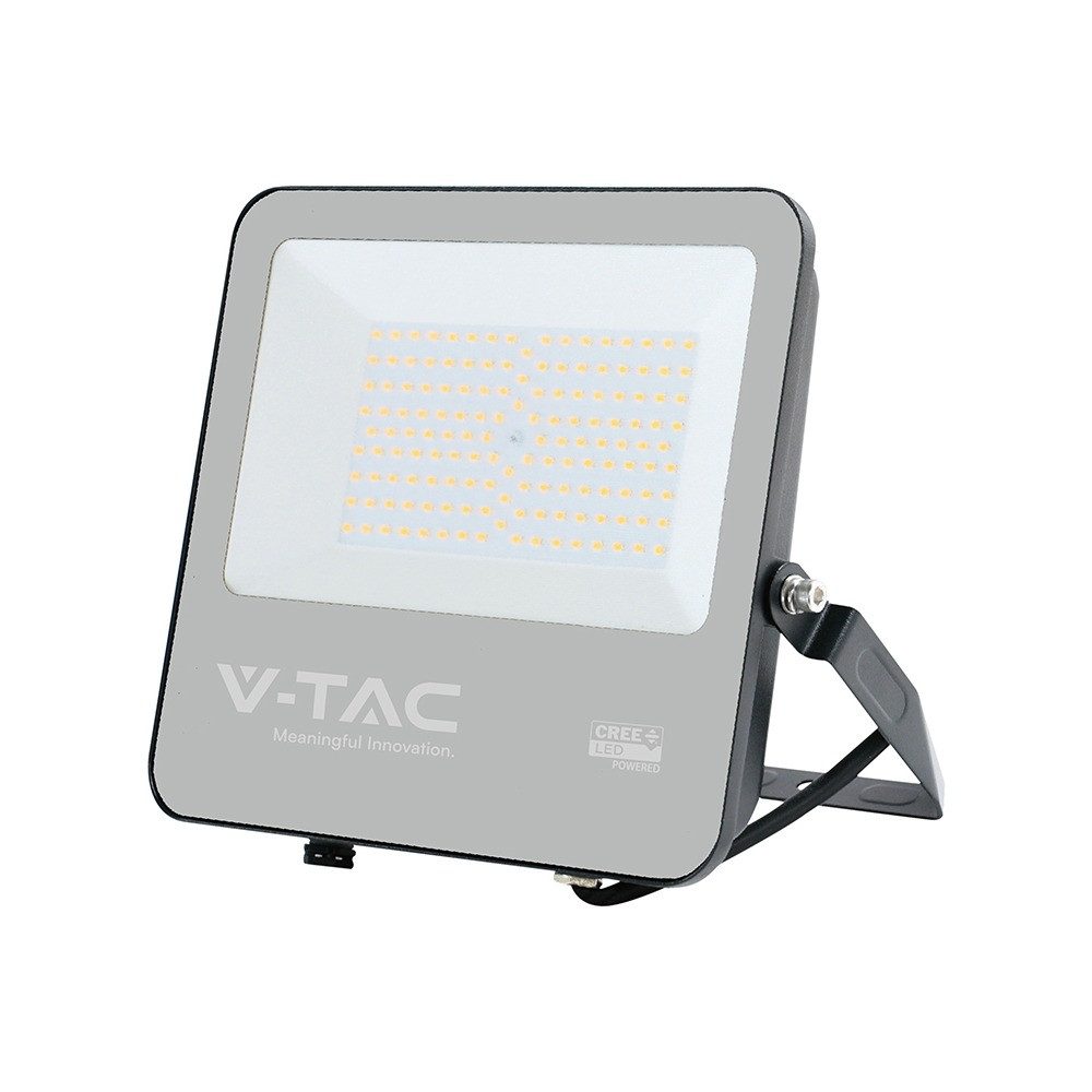 V-TAC LED Flutlichtstrahler, LED-Leuchtmittel fest verbaut, Kaltweiß, Tageslichtweiß, LED Außenstrahler Wandleuchte Flutlicht verstellbar Glas L 25,6 cm