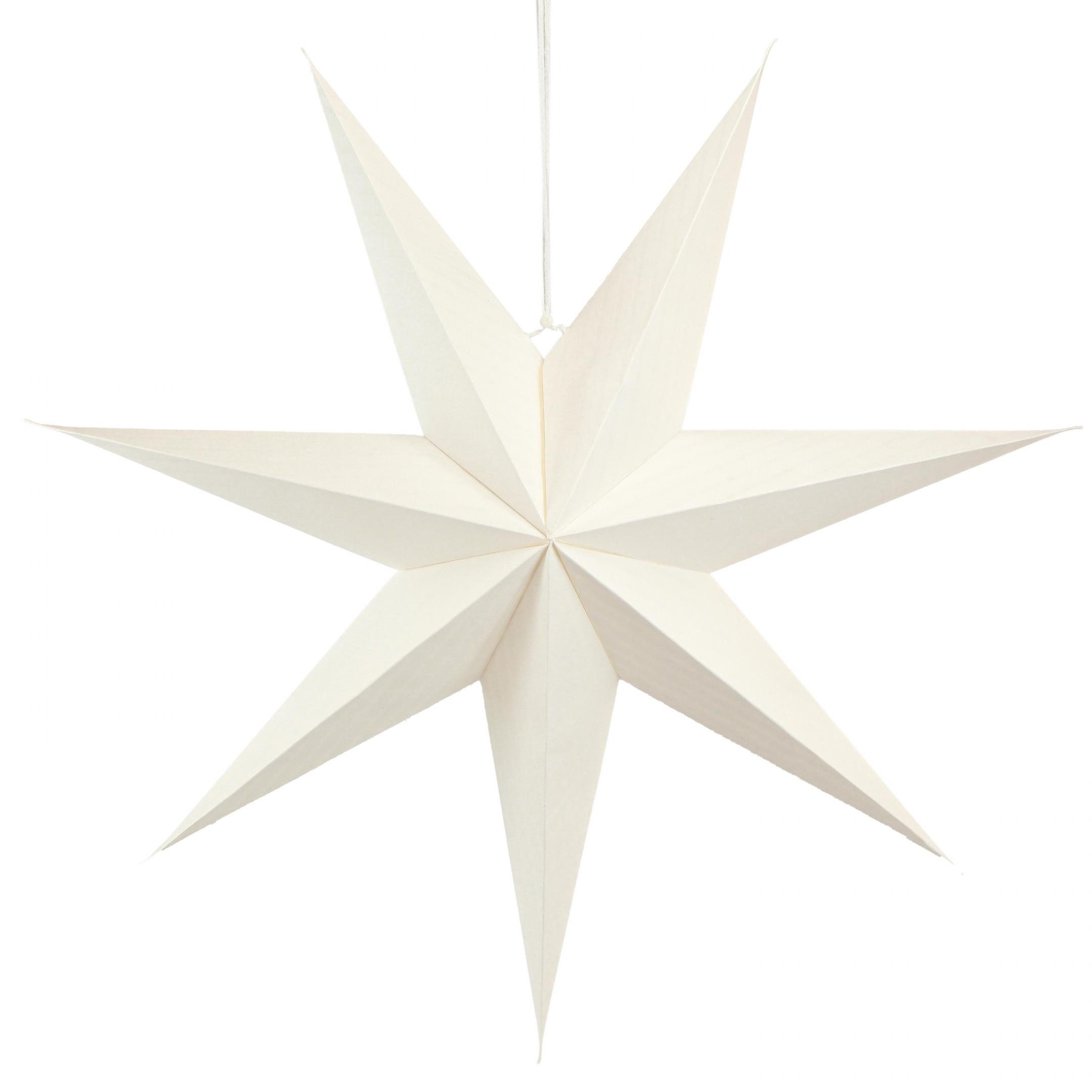 Viana Christbaumschmuck Papierstern Weiß 60cm 2er Set Weihnachtsdeko Leucht günstig online kaufen