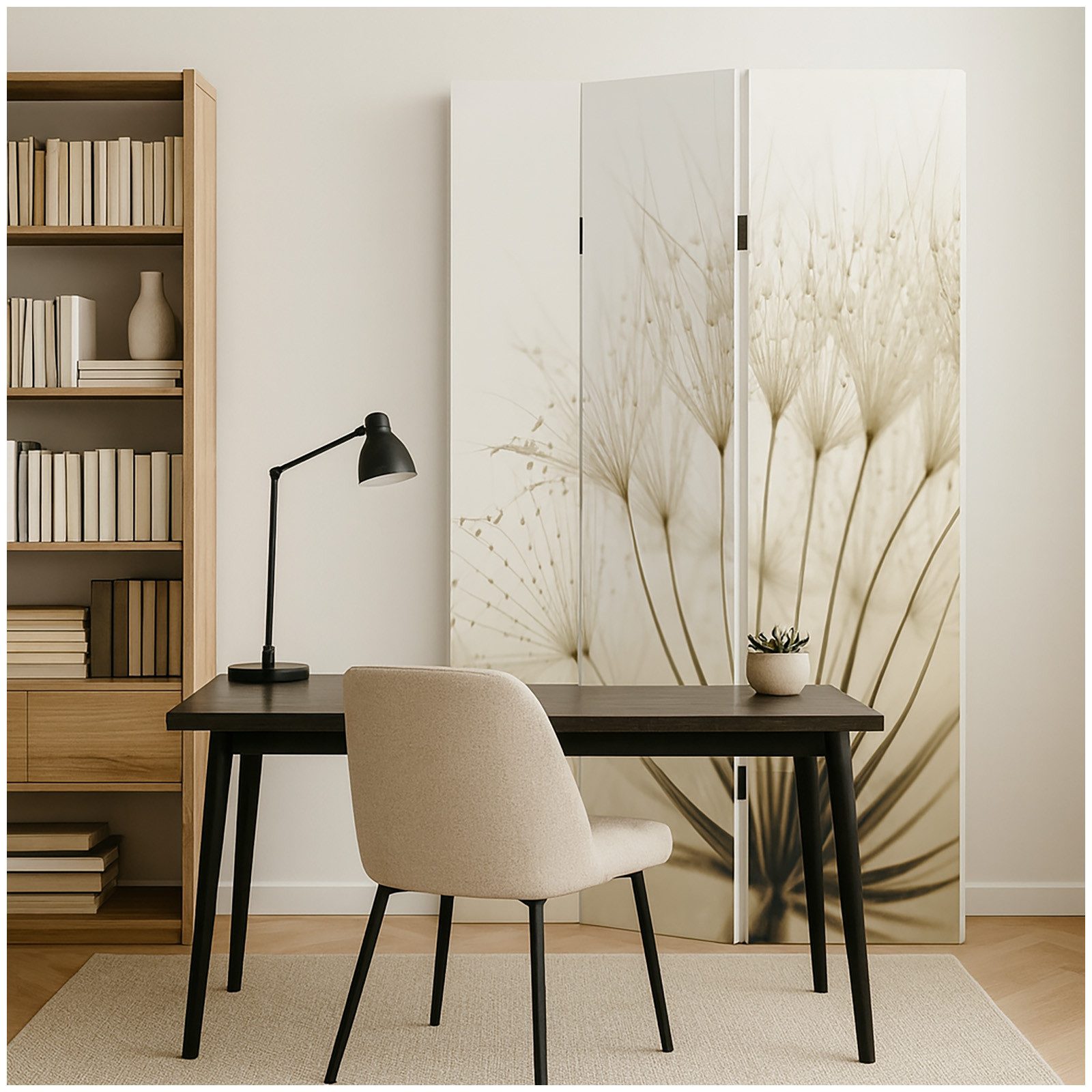 HTI-Line Paravent Paravent Pusteblume (Stück, 1 St., 1 Paravent), Raumteiler Sichtschutz Trennwand