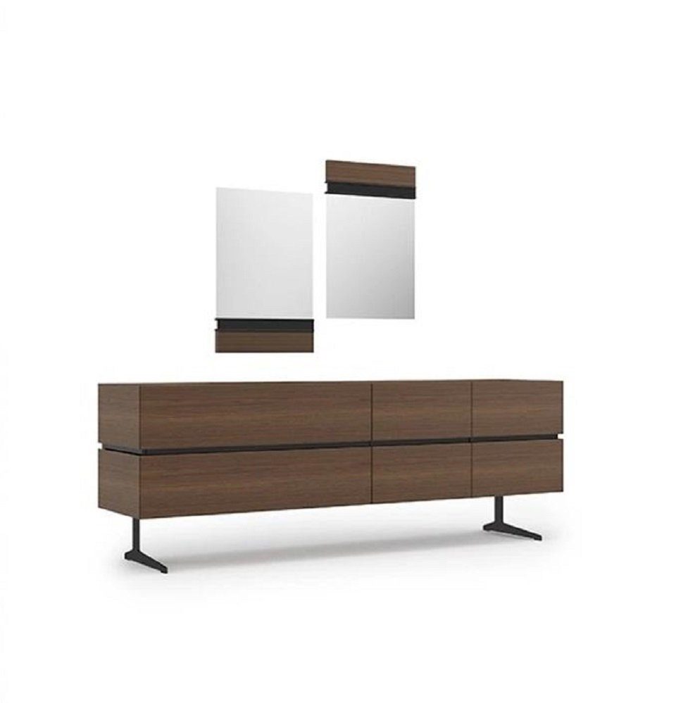 JVmoebel Sideboard Modern Sideboard mit 2x Spiegel Esszimmer Komplett Design Neu (3 St., Sideboard + 2x Spiegel), Made in Europa