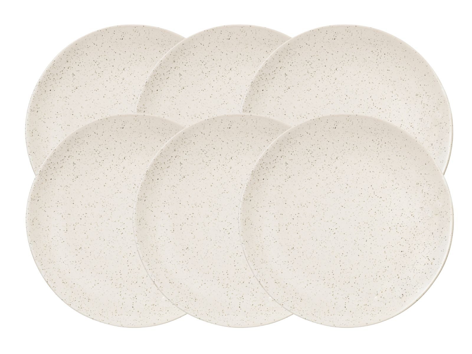 Broste Copenhagen Тарелки-Set NORDIC VANILLA Brotteller 15cm Set6, Steingut
