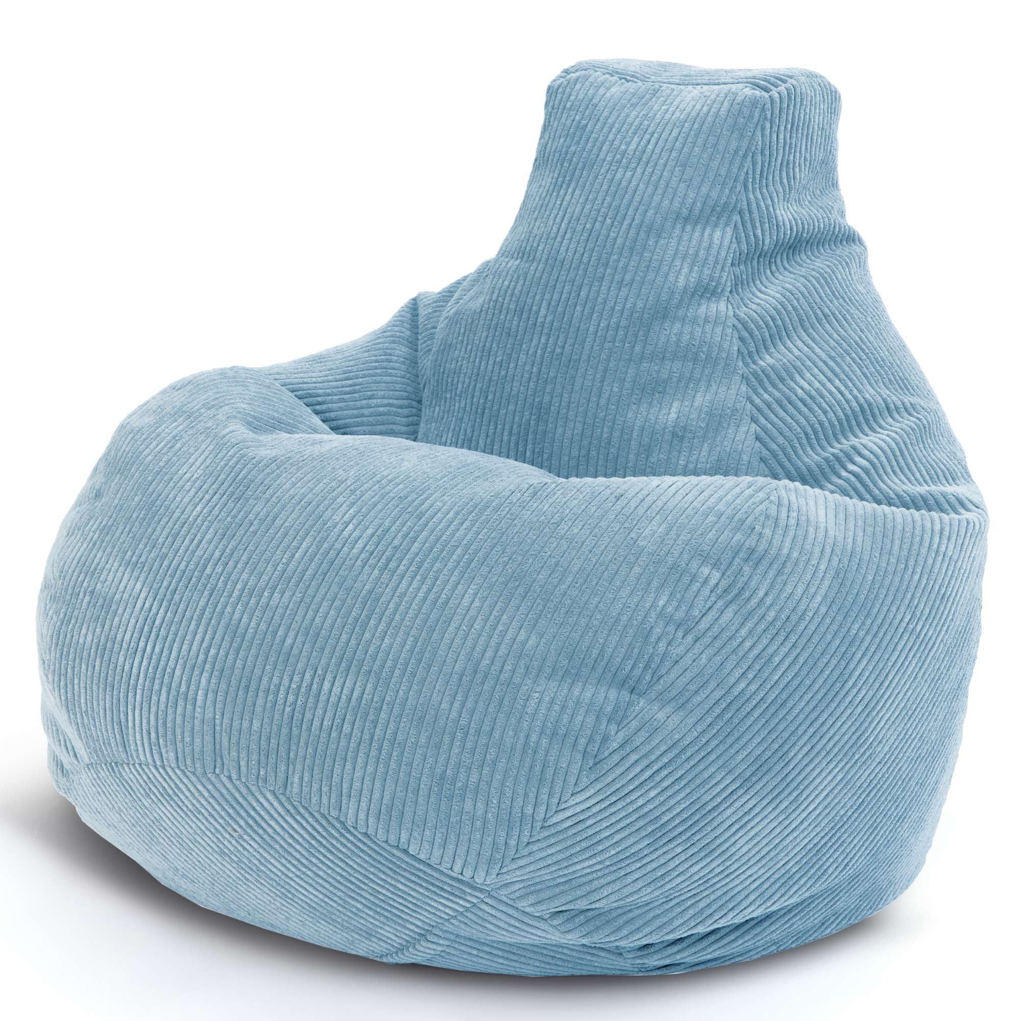 Green Bean Sitzsack Sitzsack Cozy Cord mit Rückenlehne (Indoor, waschbarer Bezug), Bean Bag Bodenkissen Lounge Sitzhocker Relax-Sessel Gamer Gamingstuhl