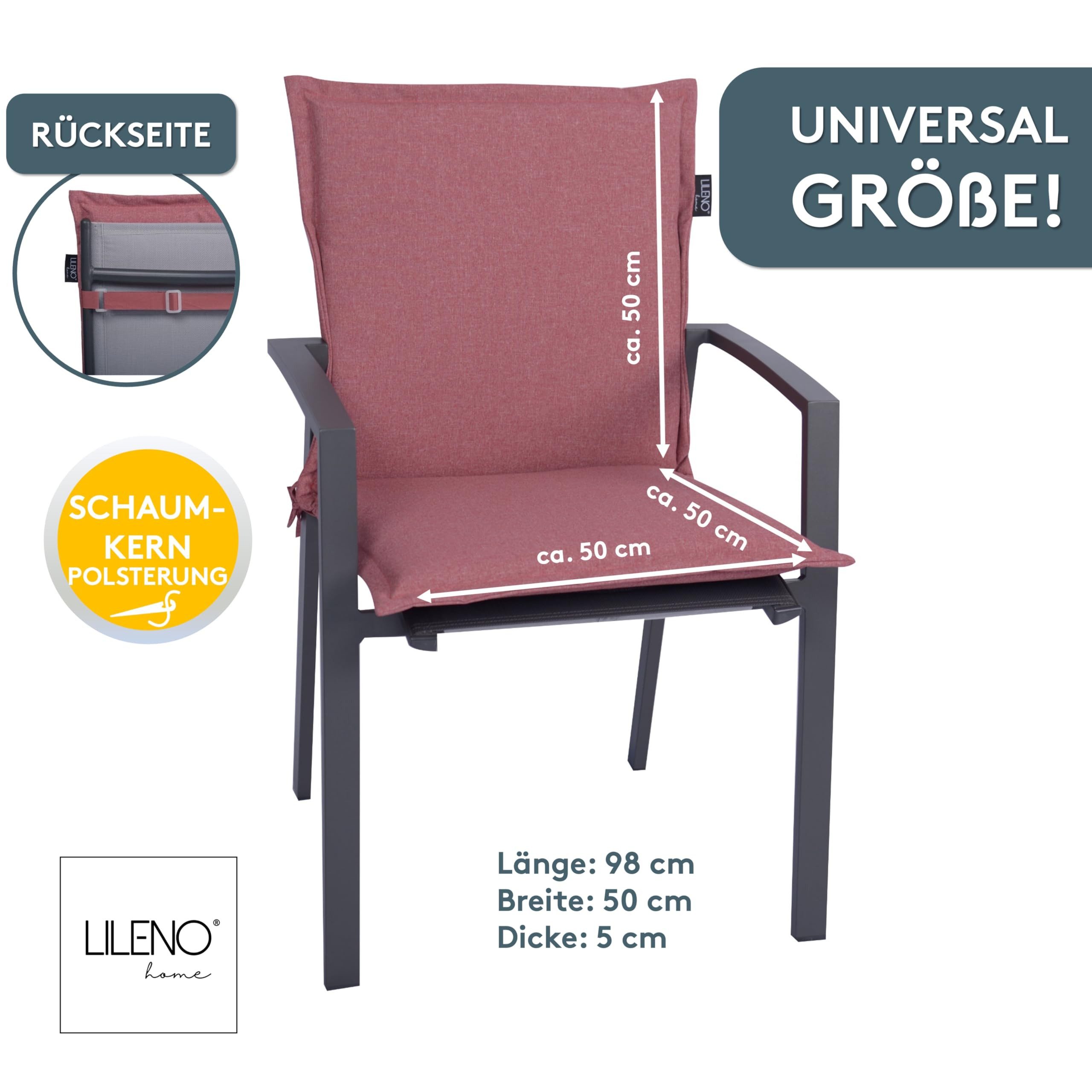 LILENO HOME Polsterauflage Gartenstuhl Niedriglehner Auflage, günstig online kaufen
