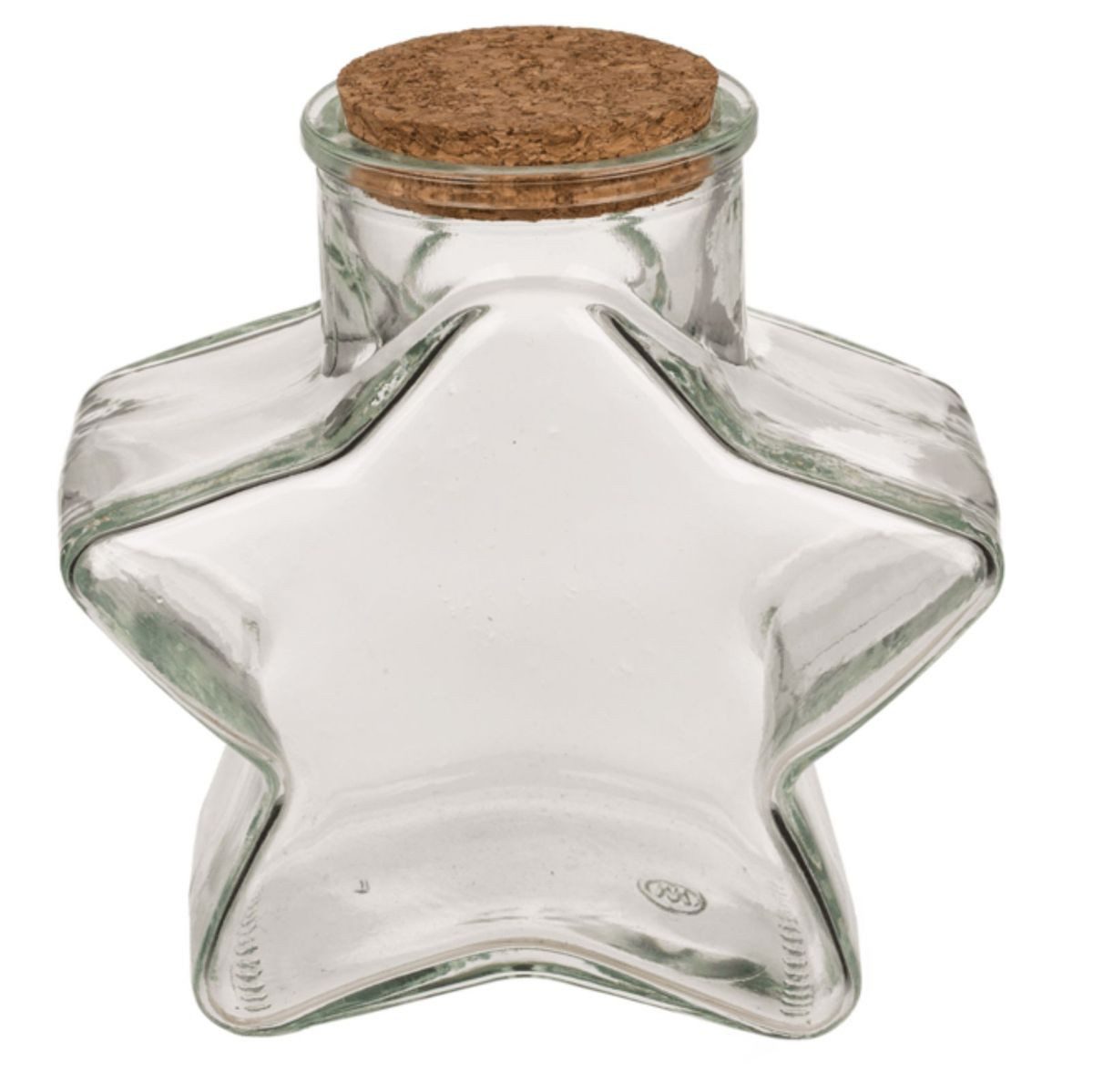 OOTB Vorratsglas Vorratsglas mit Korken 0,3L Glas Weihnachtsstern Tischdeko Weihnachten, Glas, Kork, (300-tlg), kreative Geschenkidee