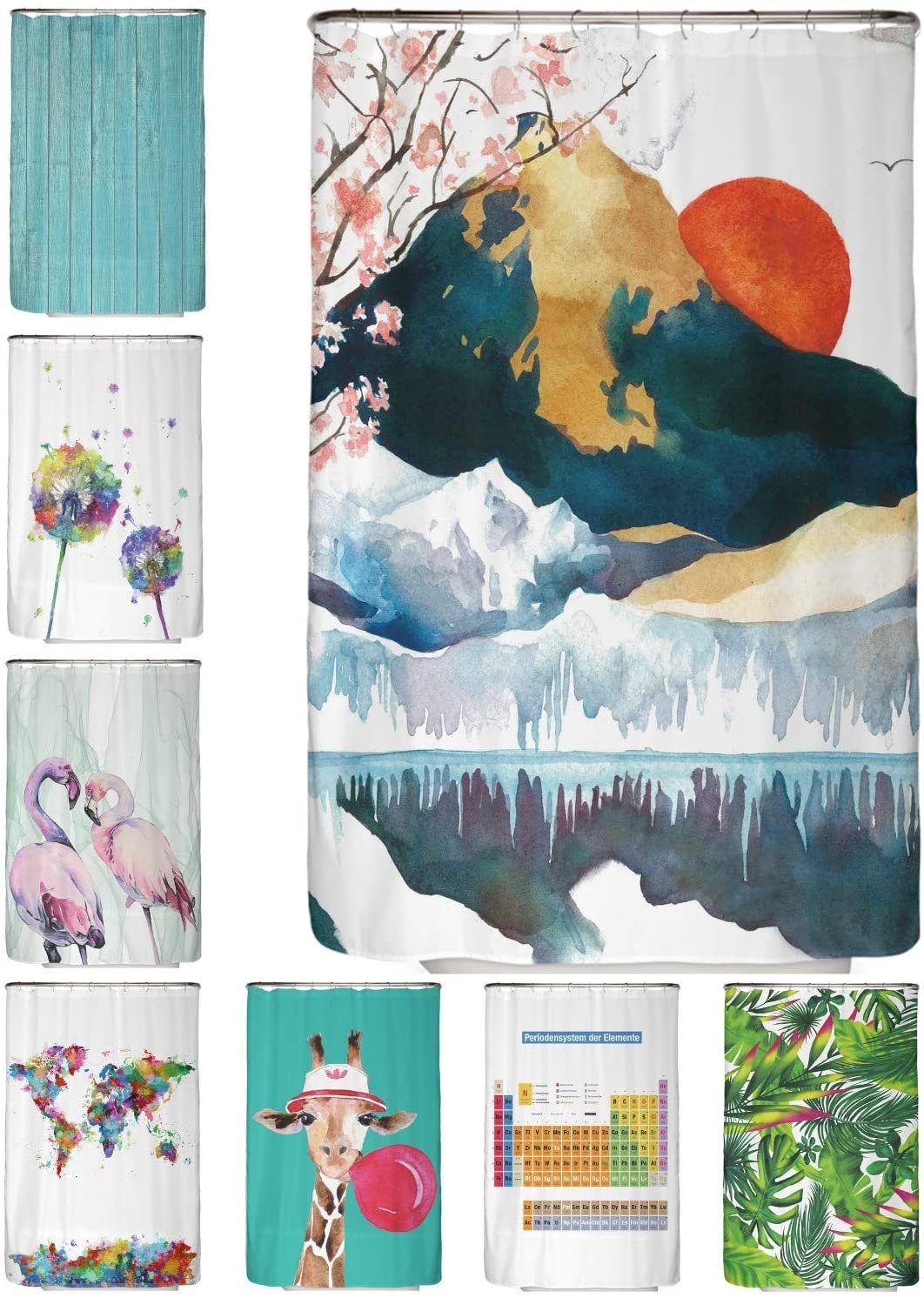 Arteneur Duschvorhang Breite 120 cm, Anti-Schimmel Beschichtet, Beschwerter günstig online kaufen