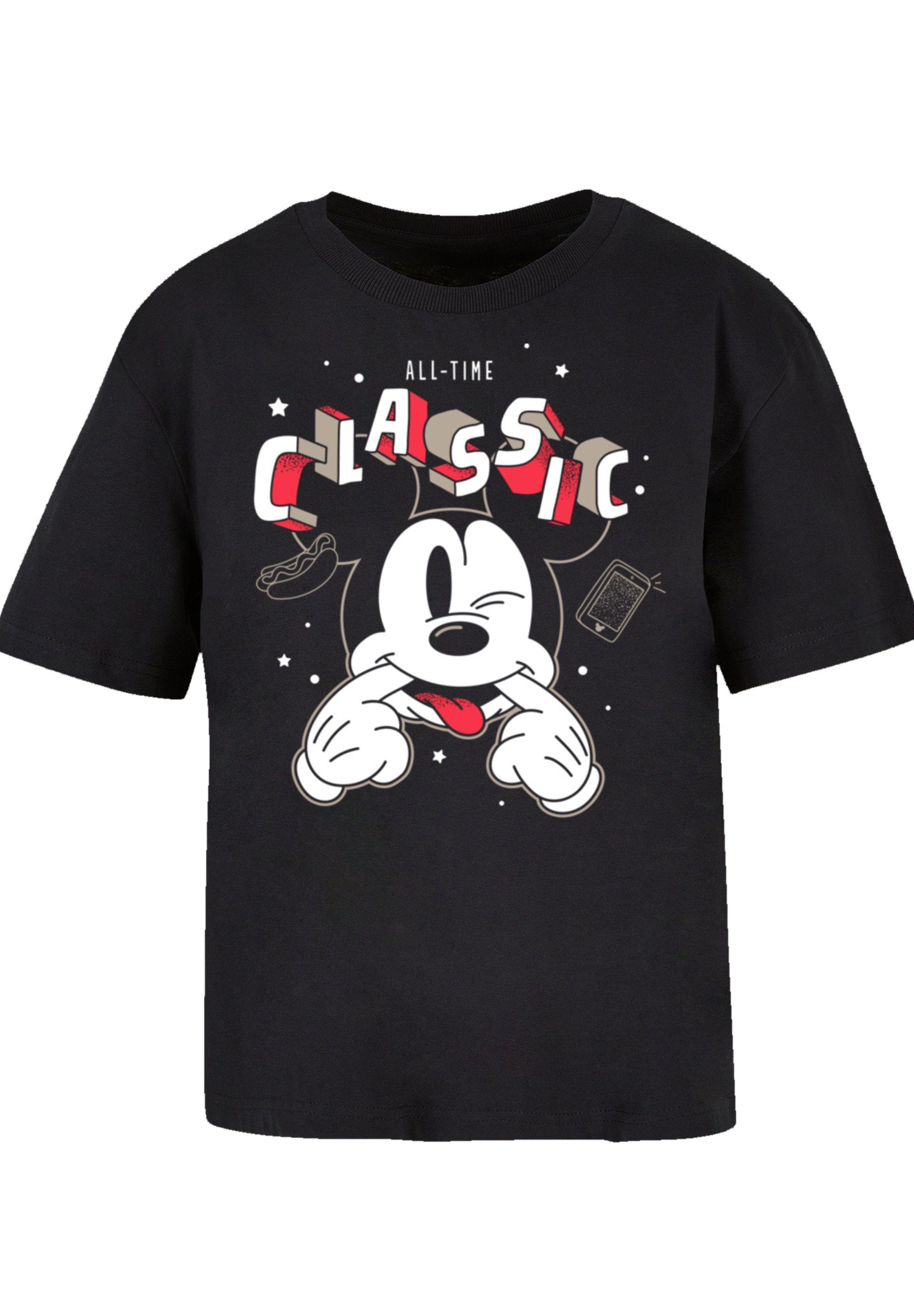 Micky All vielseitig T-Shirt und Qualität, Classic Premium Time F4NT4STIC Maus Disney Komfortabel kombinierbar