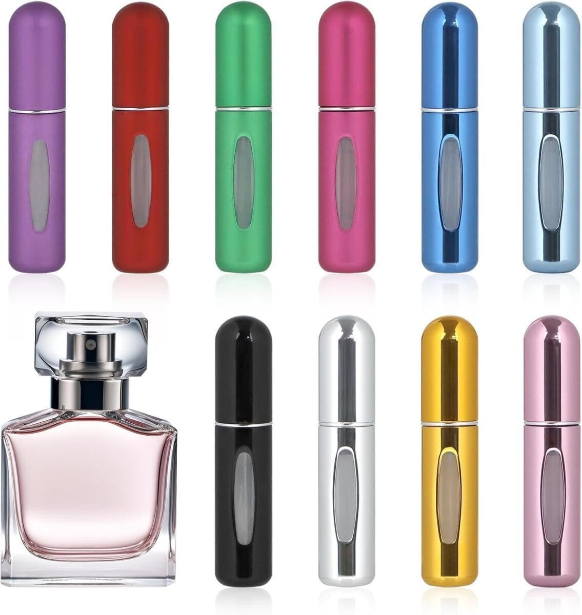 FELIXLEO Sprühflasche Parfümzerstäuber 5ml Nachfüllbar Tragbar für Reisen, (30-tlg)