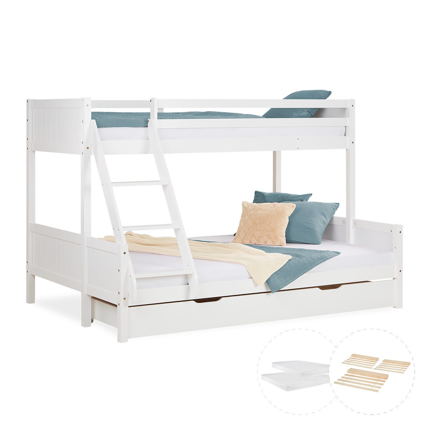 Homestyle4u Etagenbett 90x200 und 140x200 Kinderbett günstig online kaufen