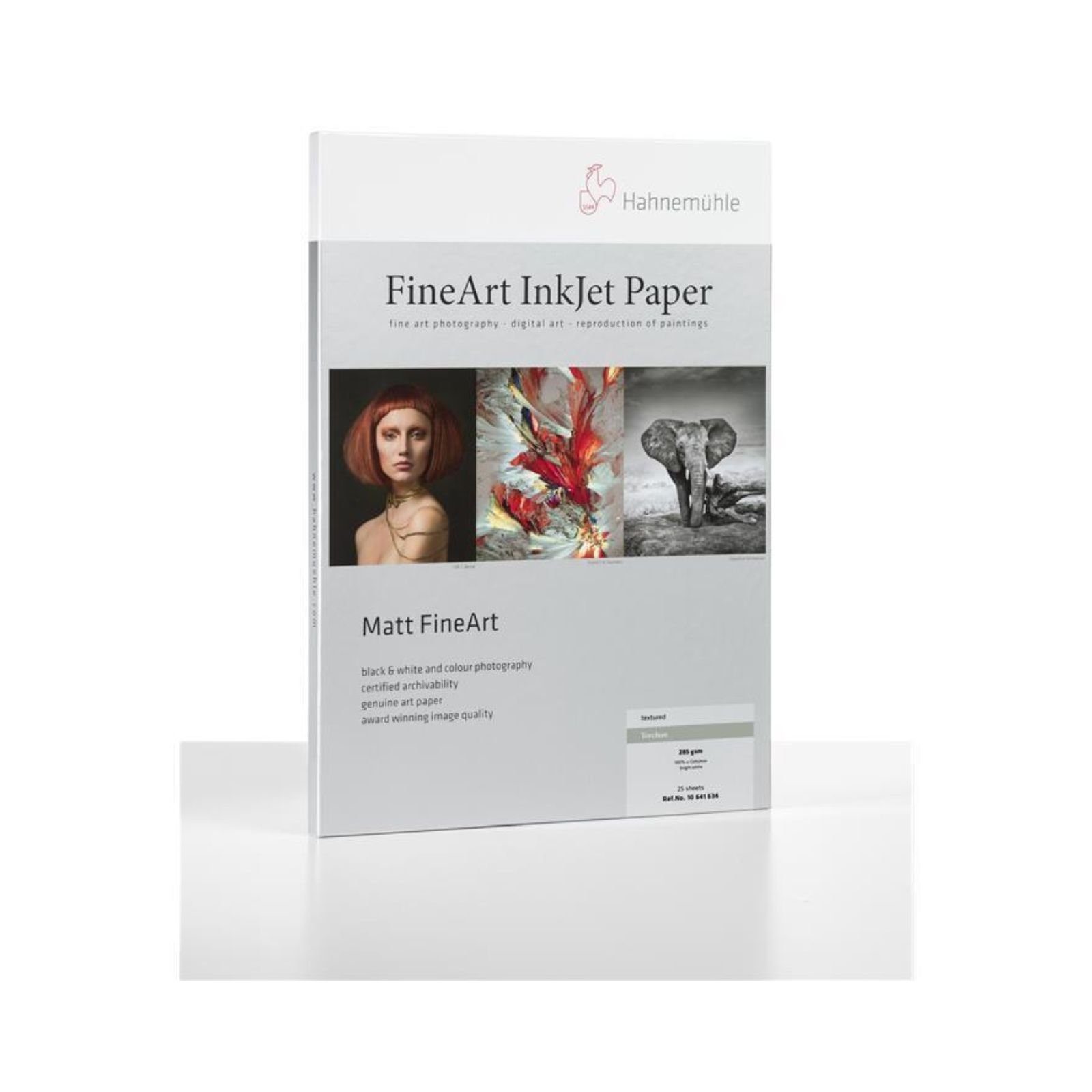 285 g/m² - Hahnemühle A4 Blatt Inkjet-Papier FineArt Torchon Fotopapier - 25 - DIN