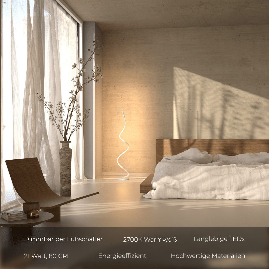 Neona LED Stehlampe WYND, LED fest integriert, Warmweiß günstig online kaufen