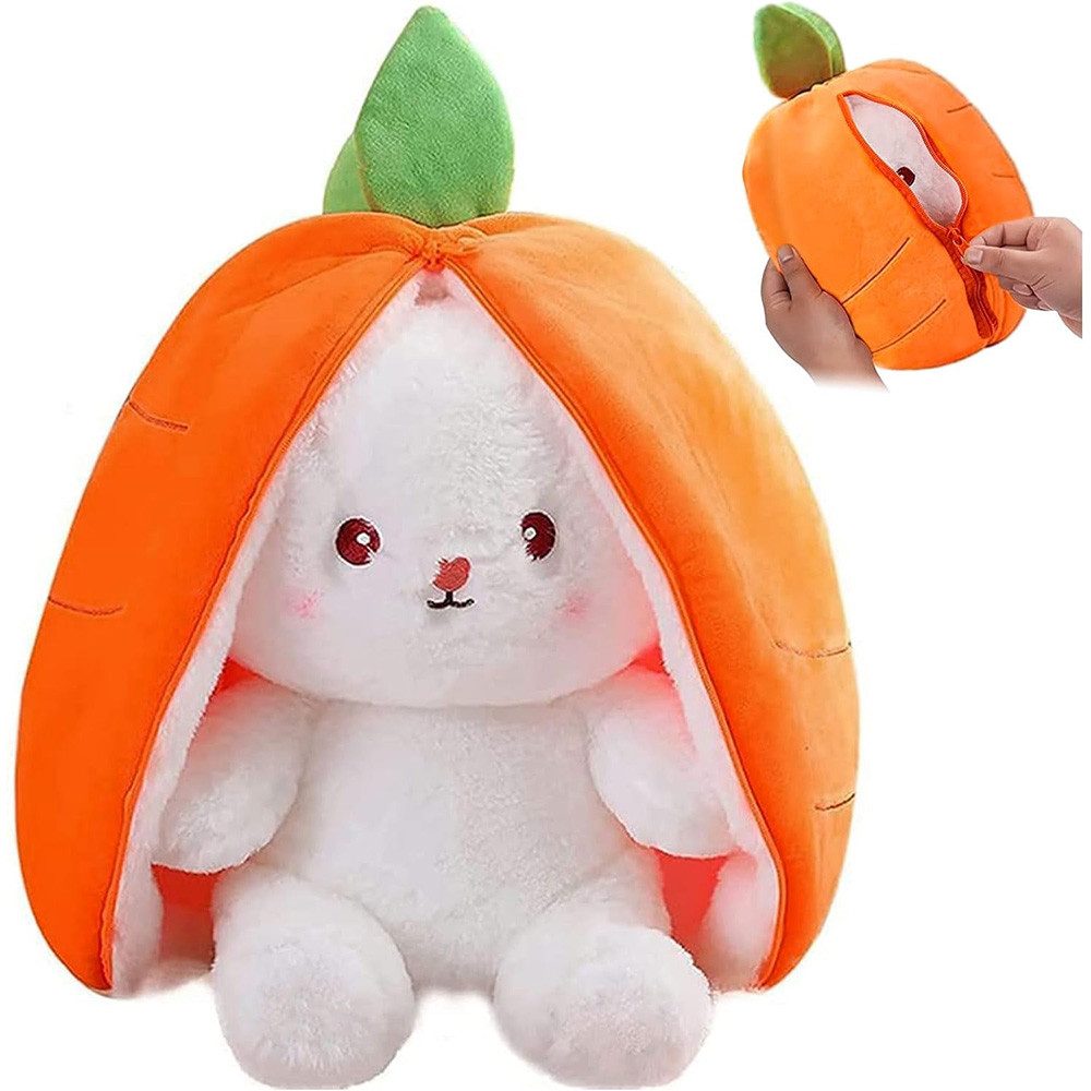 TUWENA Kuscheltier Plüschtier, Erdbeere Karotte Hase Puppe, Ostern Geschenk