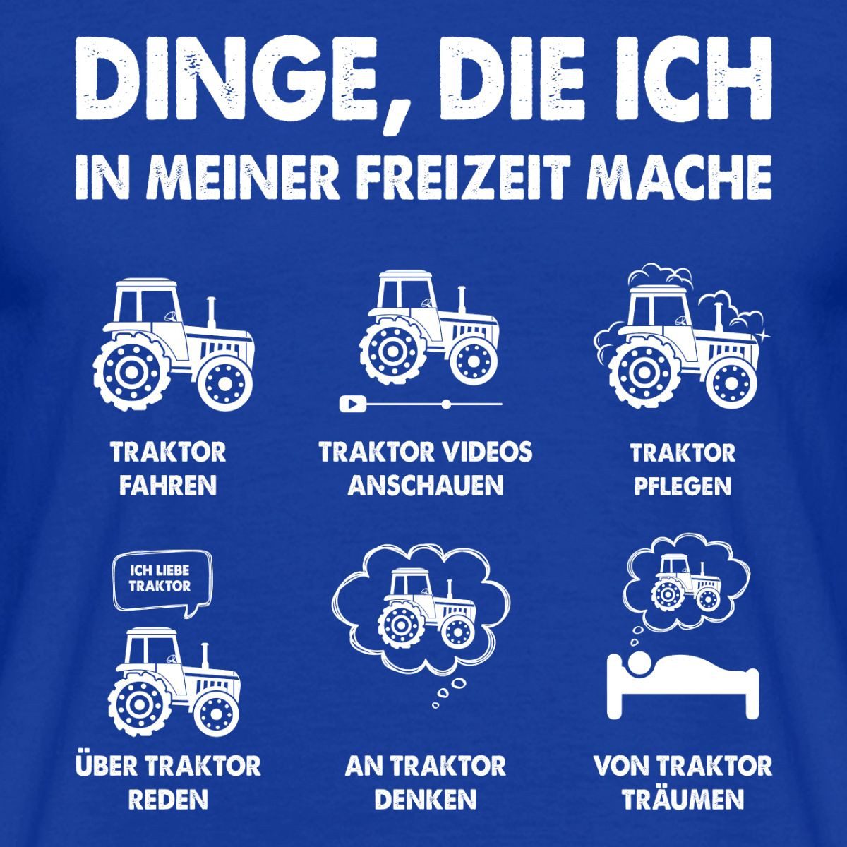 Spreadshirt T-Shirt Traktor Bauer Trekker Geschenke Für Traktorfahrer Männer T-Shirt (1-tlg)