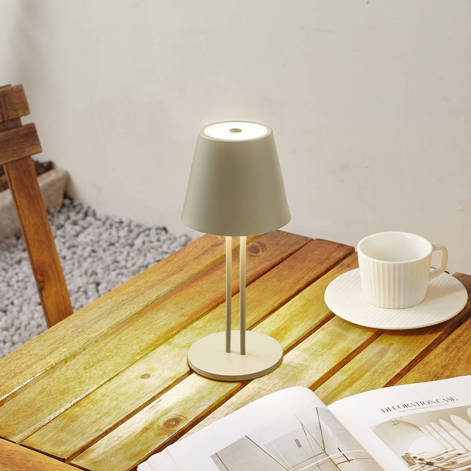 Lindby Außen-Tischleuchte Janea, Enthalten, 1 x 3,5 W LED, warmweiß