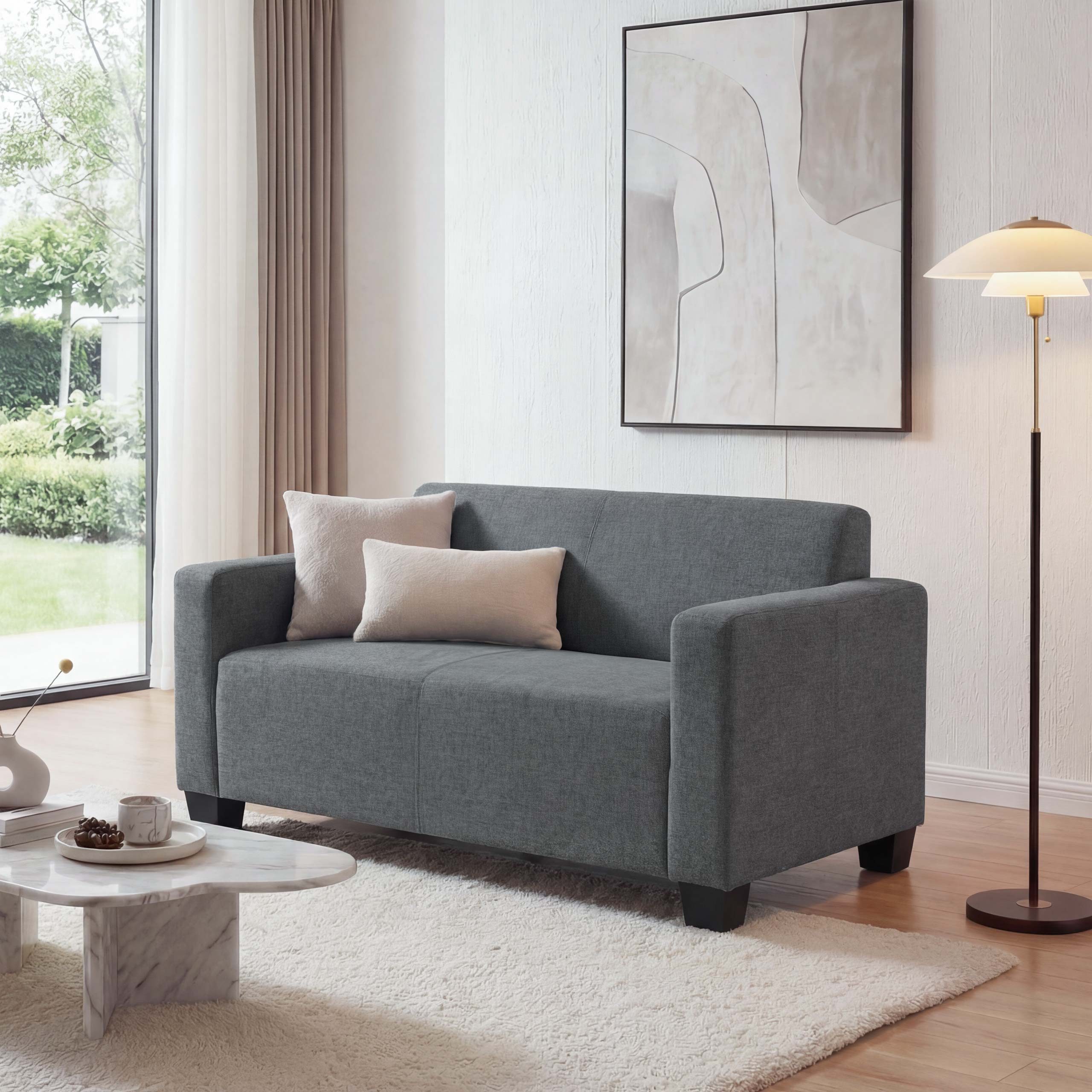 MCW Sofa Moncalieri-2-S-S, 2er, Abgerundete Ecken und Kanten, Moderner Lounge-Stil