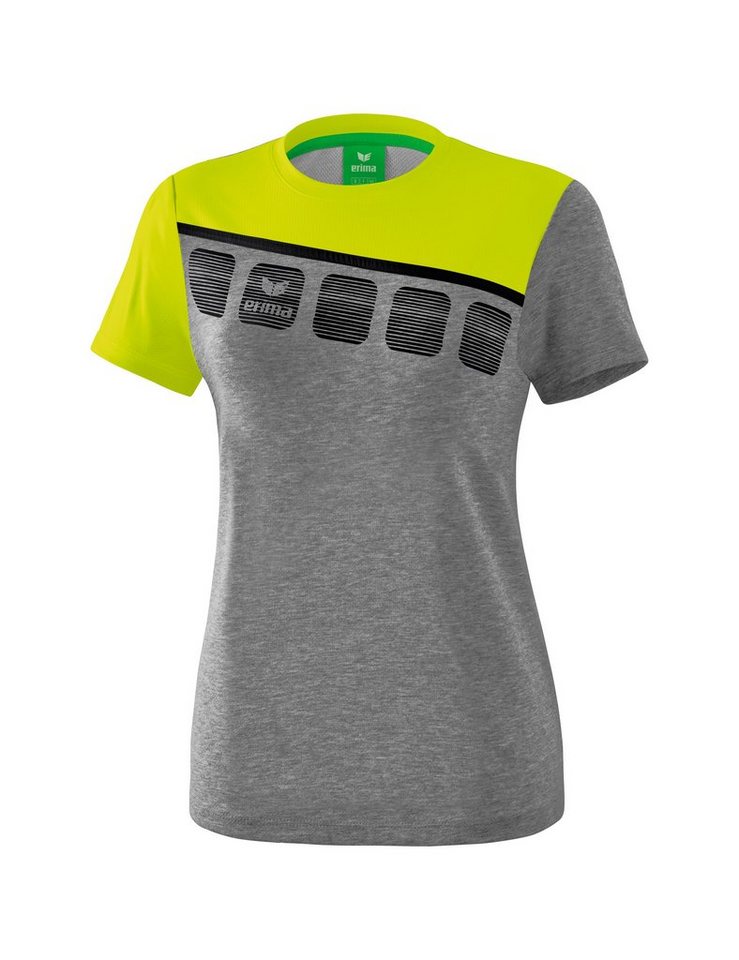 Erima Handballtrikot 5 C t shirt function grey melange lime pop black ›  - Onlineshop OTTO