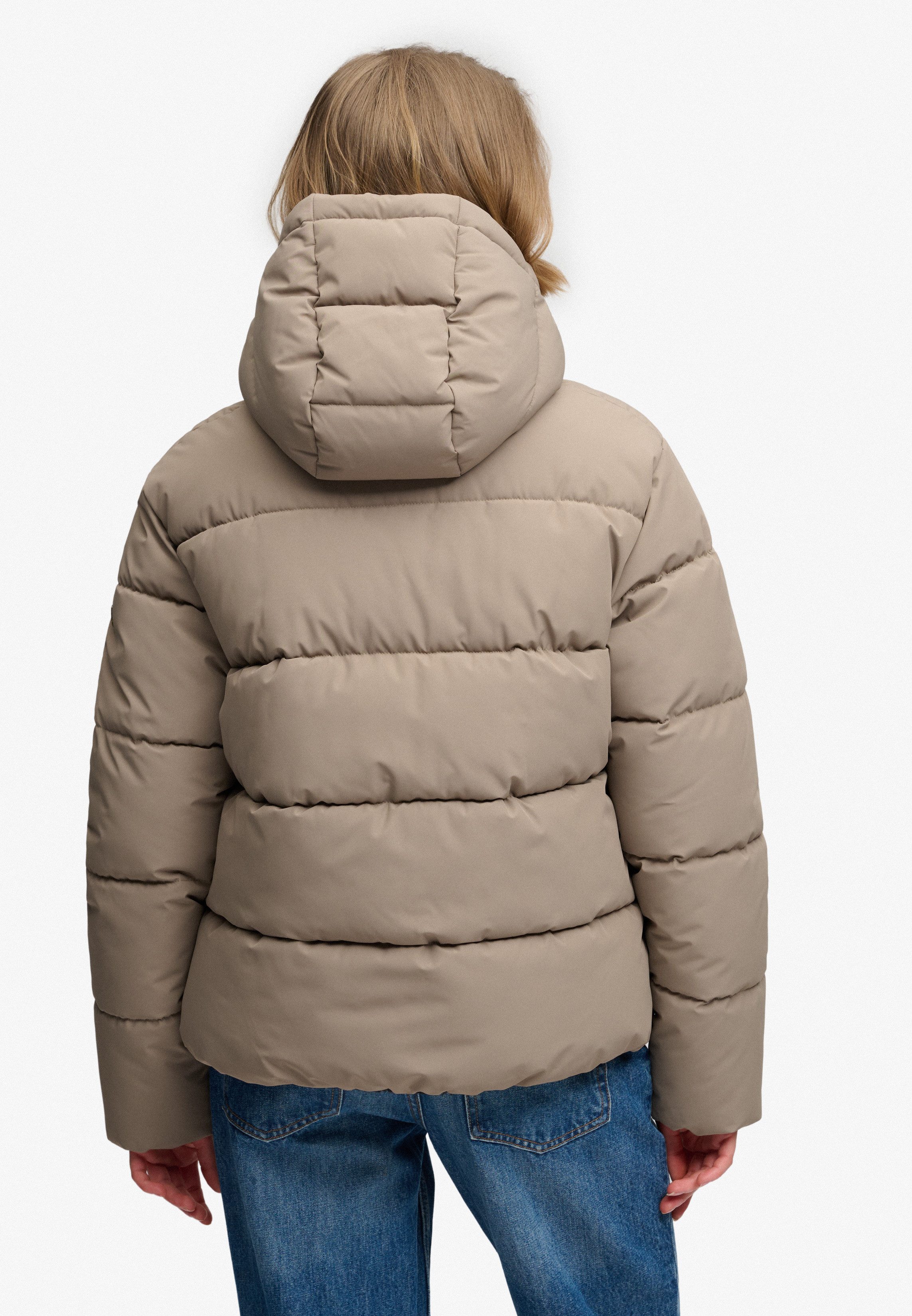 Superdry Steppjacke PREMIUM HOOD PUFFER JKT Kunstfaser, relaxed fit – Bild 3 von 5