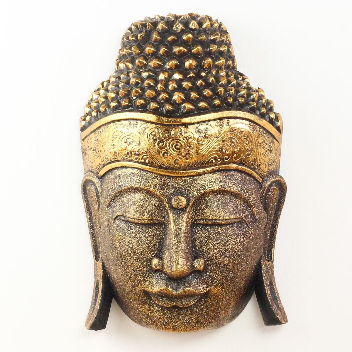 Oriental Galerie Dekofigur Buddha Wandmaske Deko Maske 30 cm (1 St), Kopf D günstig online kaufen