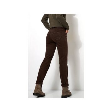 TONI 5-Pocket-Jeans dunkel-braun (1-tlg)