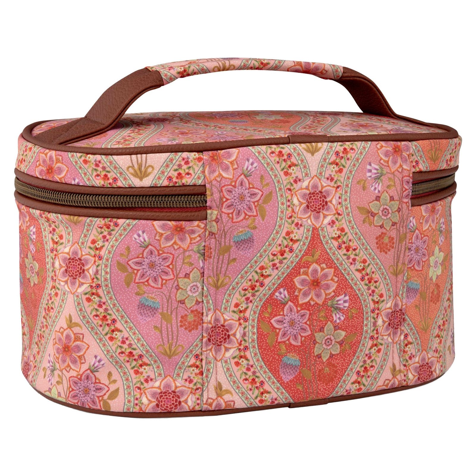 PiP Studio Kosmetikkoffer Cleo Beauty Case Ornamento, mit Kunstlederdetails und Markenpatches