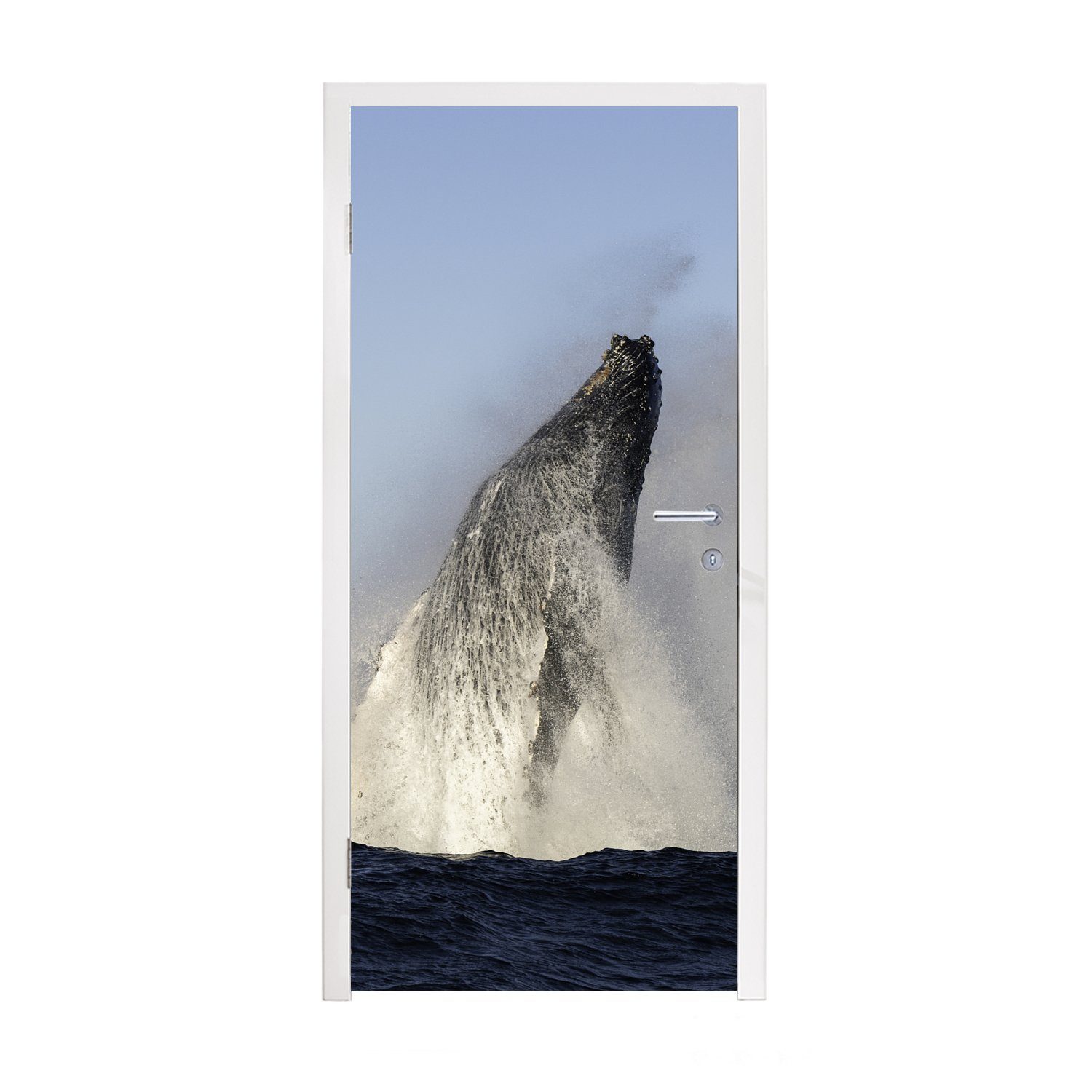 MuchoWow Türtapete Wal - Wasser - Südafrika, Matt, bedruckt, (1 St), Fototapete für Tür, Türaufkleber, 75x205 cm | Türtapeten