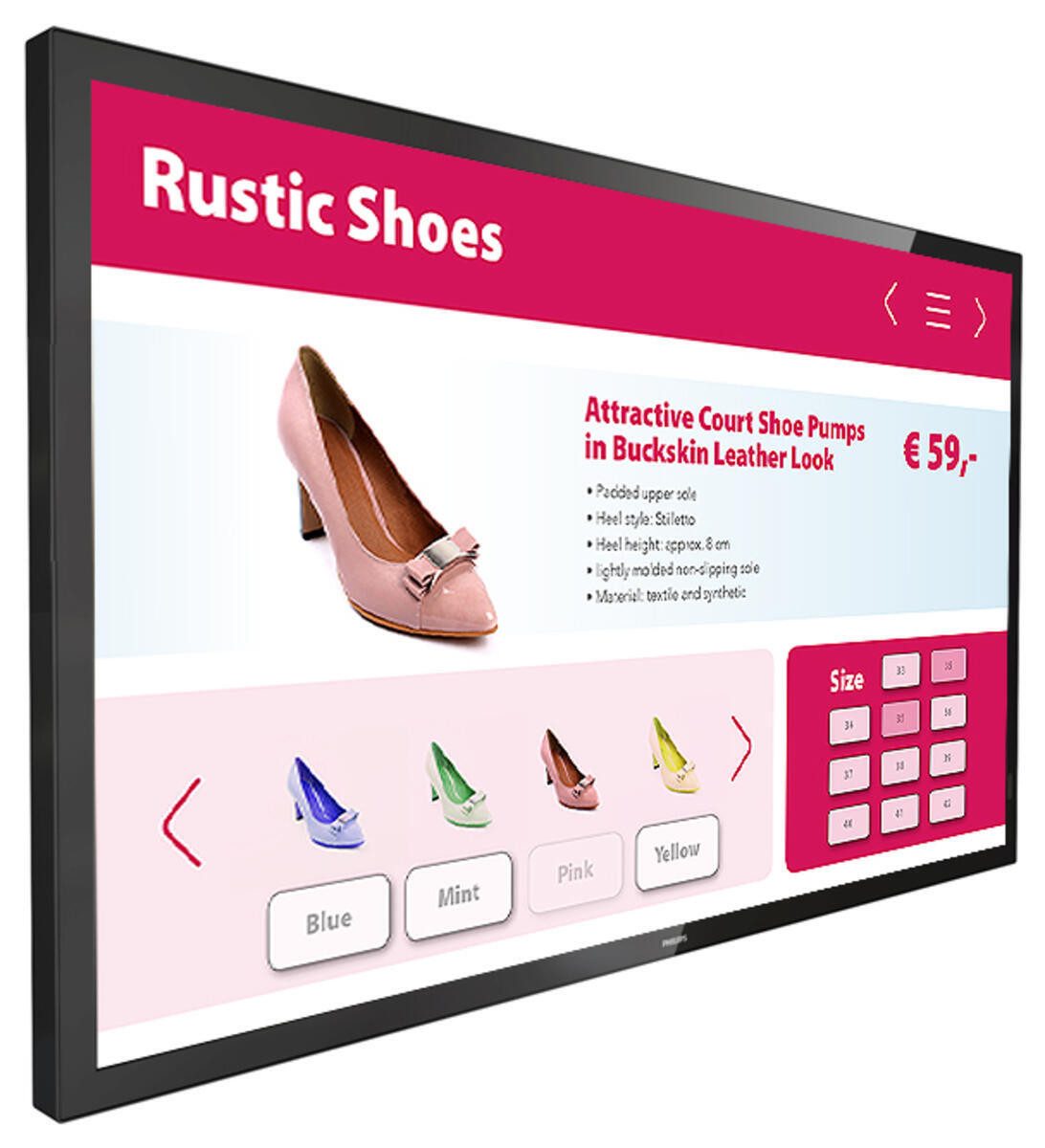 Philips Philips T-Line 43 BDL3651T/00 LED-Monitor (3840 x 2160, 8 ms Reaktionszeit, 60 Hz, IPS Panel)