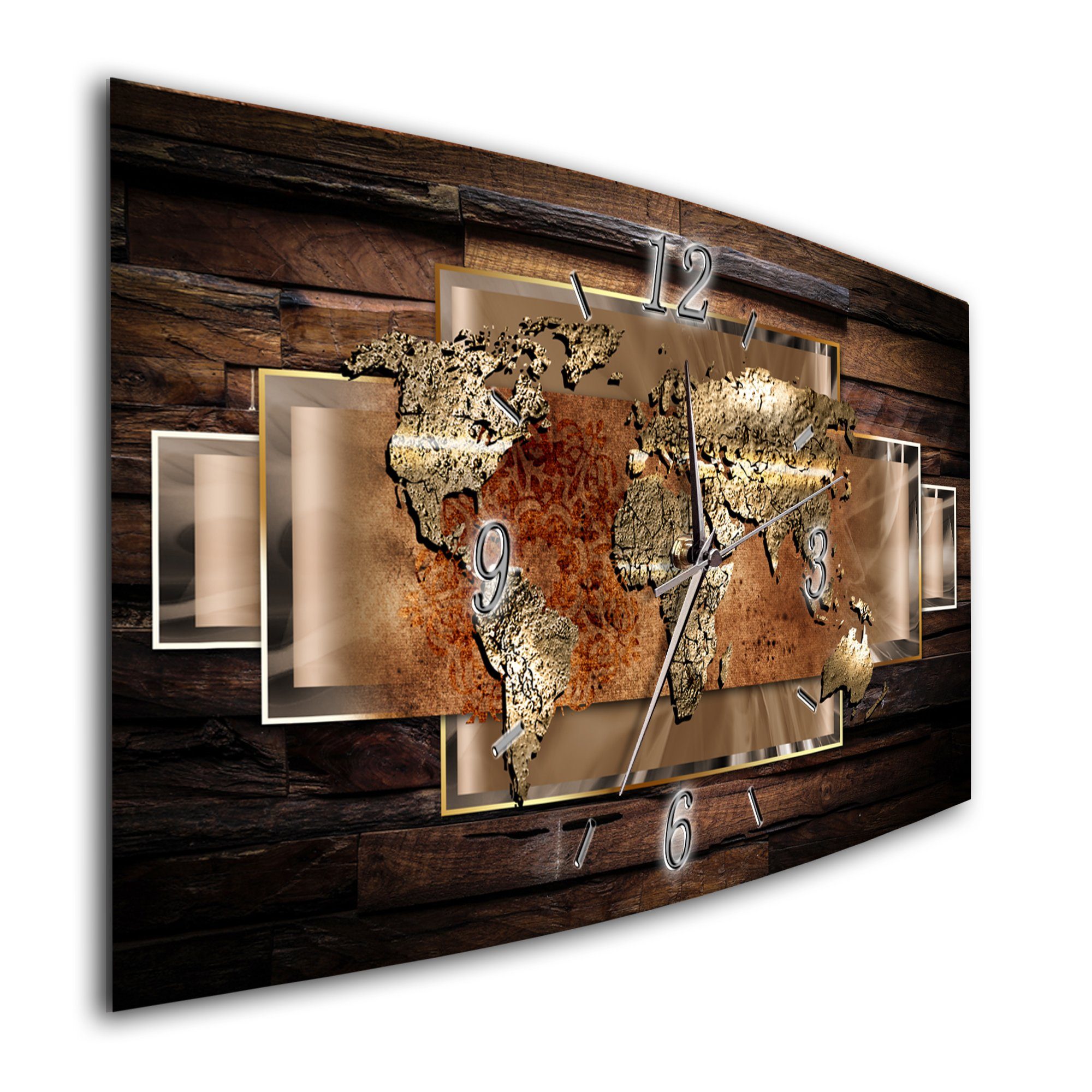 Bilder-Manufaktur Wanduhr BM-7889-1 (BM, Funkuhr oder Quarzuhr, kein Ticken günstig online kaufen