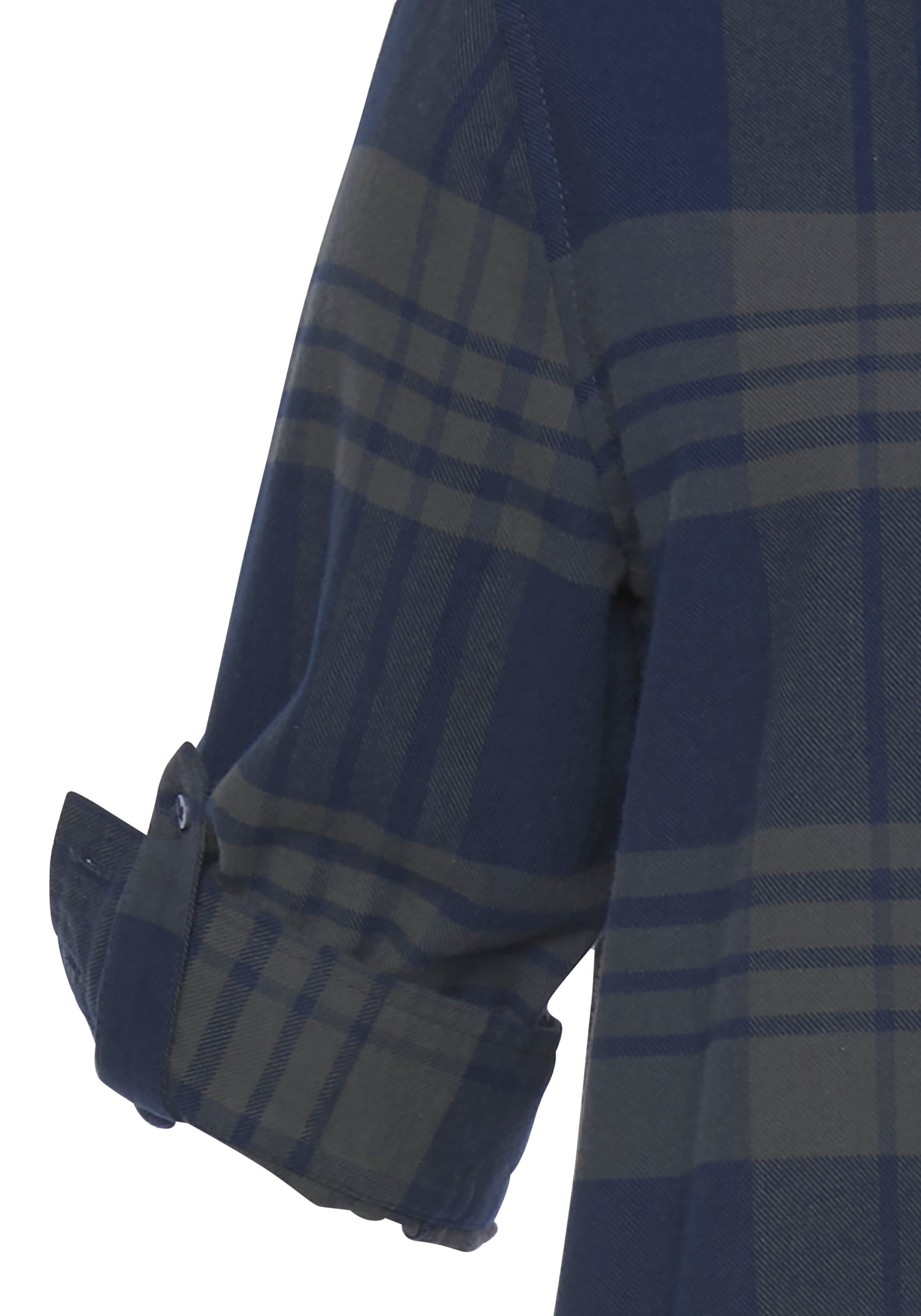 LASCANA Hemdbluse aus weichem Flanell mit Karomuster lässiges Karohemd, Karobluse aus Baumwolle, Westernbluse, Flanellhemd – Bild 5 von 5