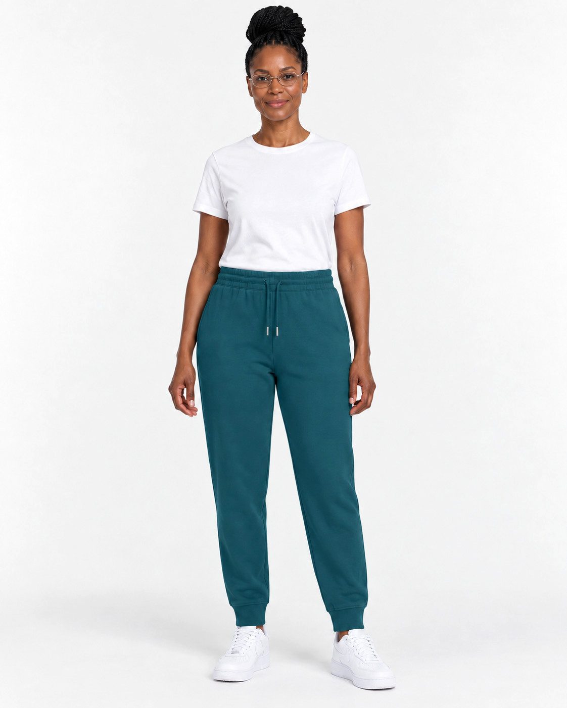 Sitztgut Jogginghose Jogginghose aus Baumwolle mit Kordelzug und Rippbündchen (1-tlg)
