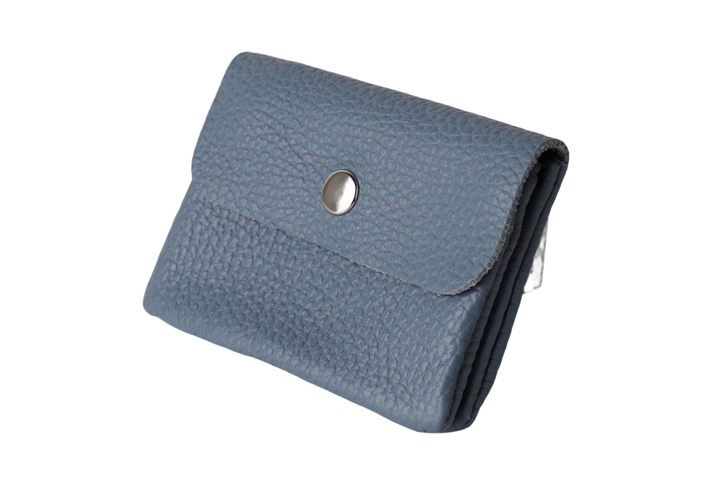 MIRROSI Mini Geldbörse Kleines Mittelgroßes Portemonnaie MADE IN ITALY Echtleder (11x8x2cm BxHxT), viele tolle Trendfarben zur Auswahl, leicht