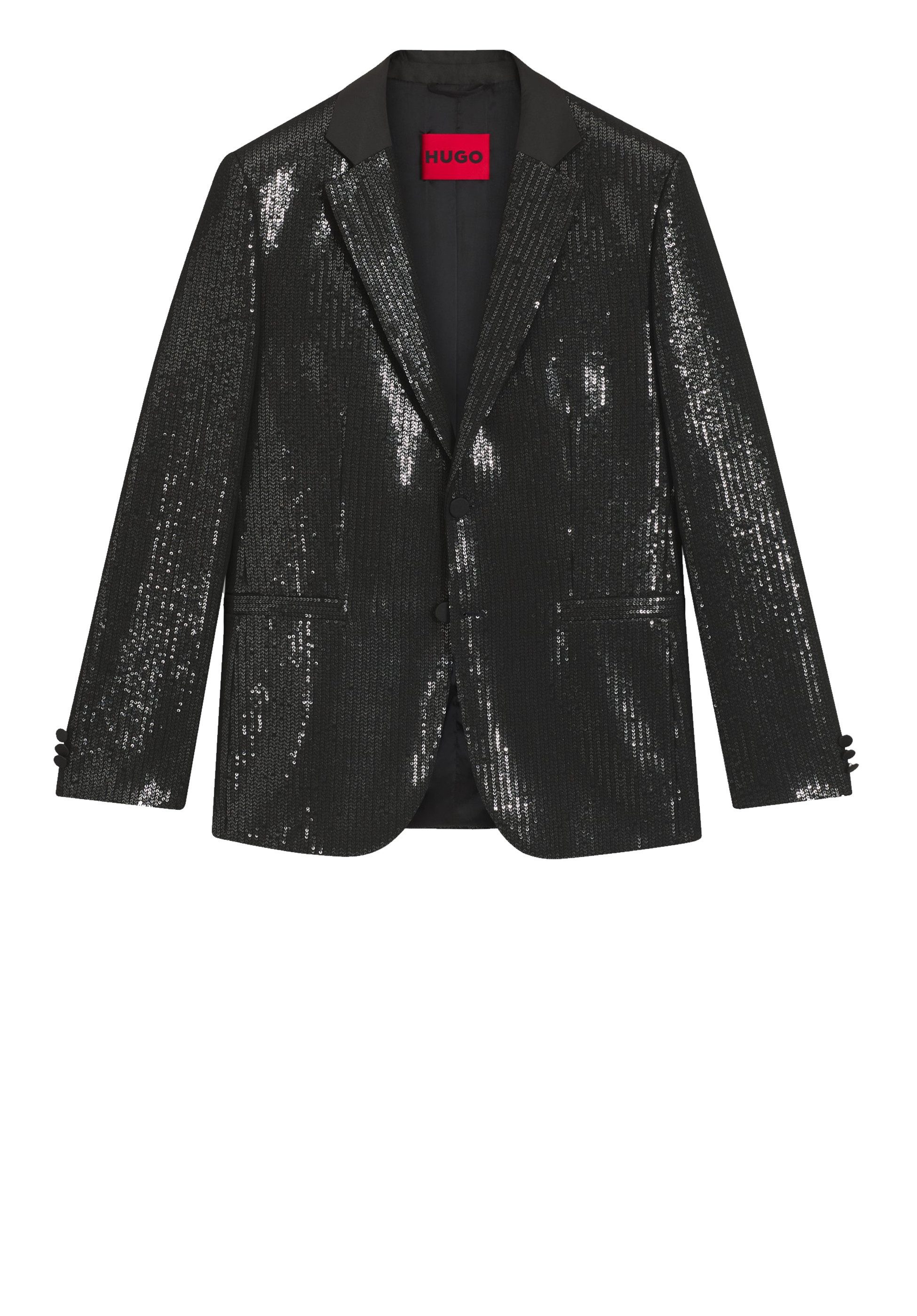 HUGO Anzugsakko mit Pailletten (1-tlg)