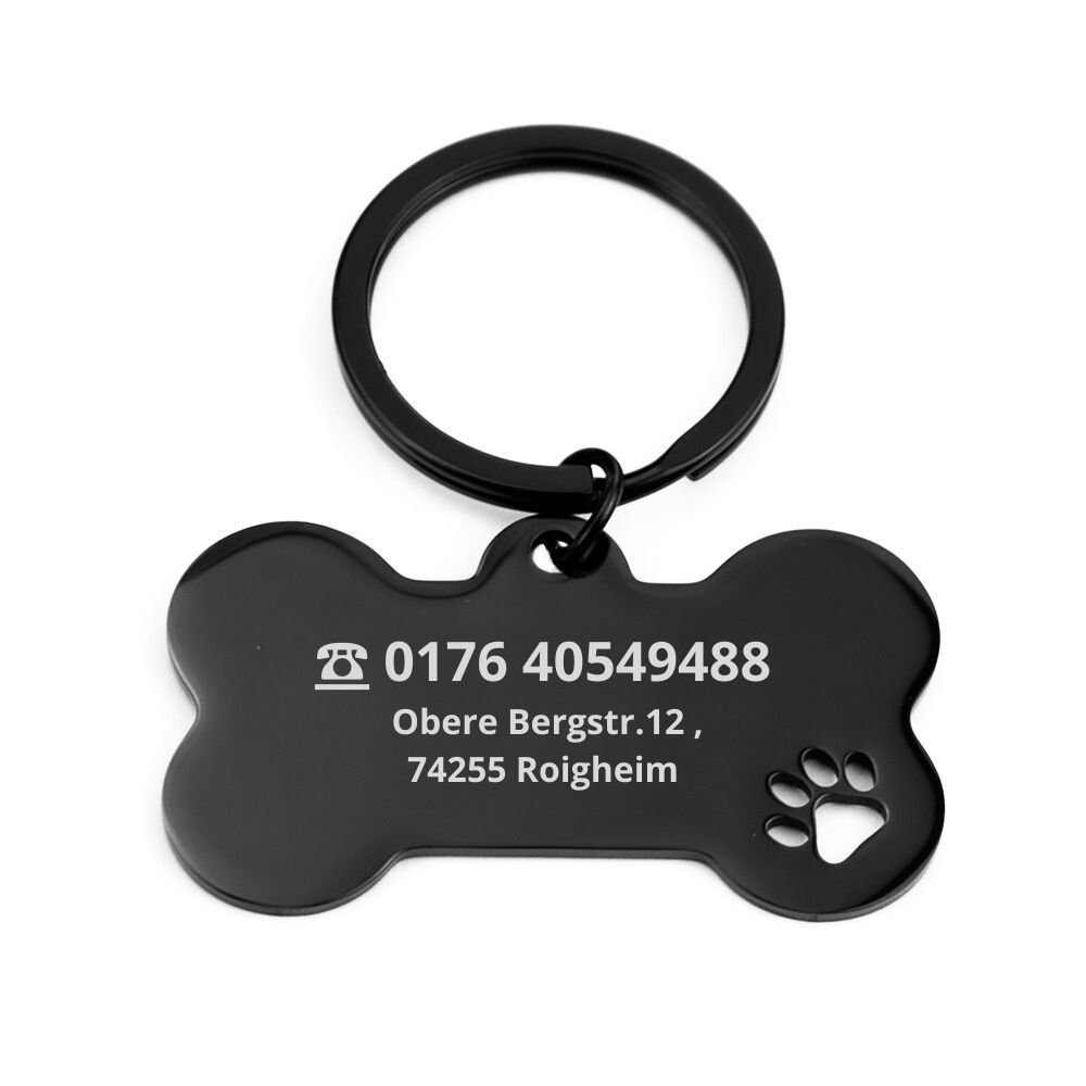 Tierluxe Dog Tag Anhänger Hundemarke (Personalisierte, Schlüsselanhänger), günstig online kaufen