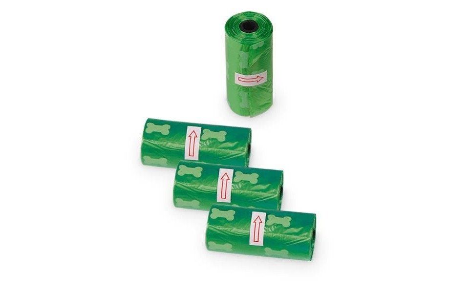 Hundehandtuch Nobby TidyUp Kotbeutel mit Knochendruck grün, 4