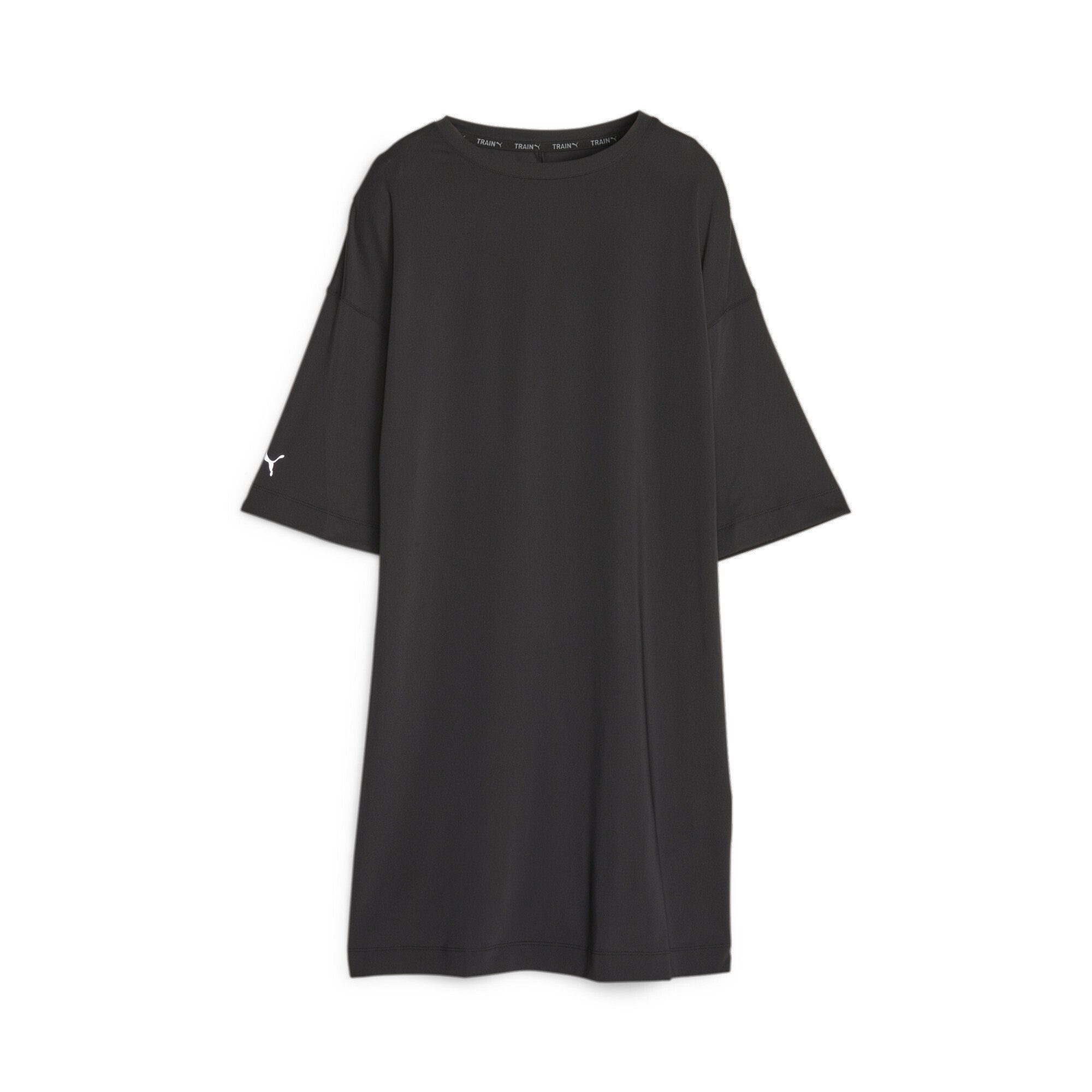 Damen Modest Black Trainings-T-Shirt Trainingsshirt PUMA Oversized
