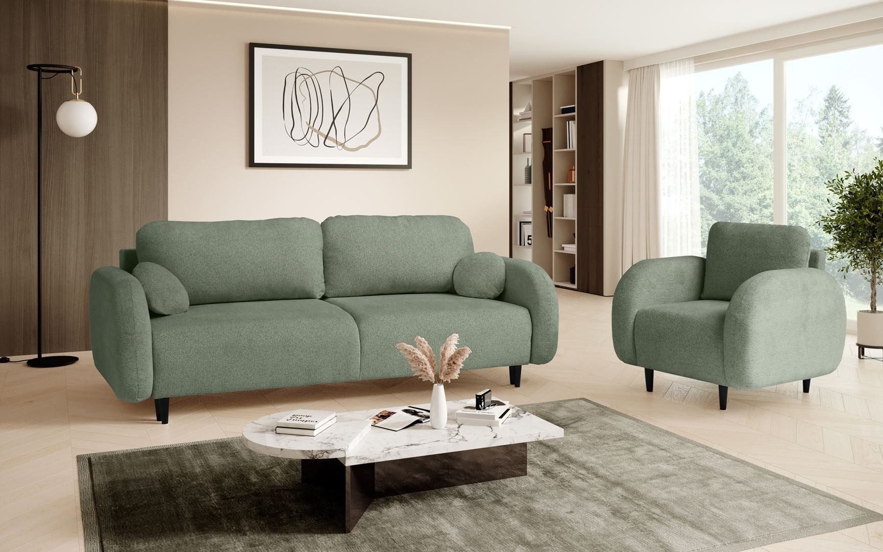Beautysofa Sessel OPTIMO, Kunststoffbeine in schwarzer günstig online kaufen